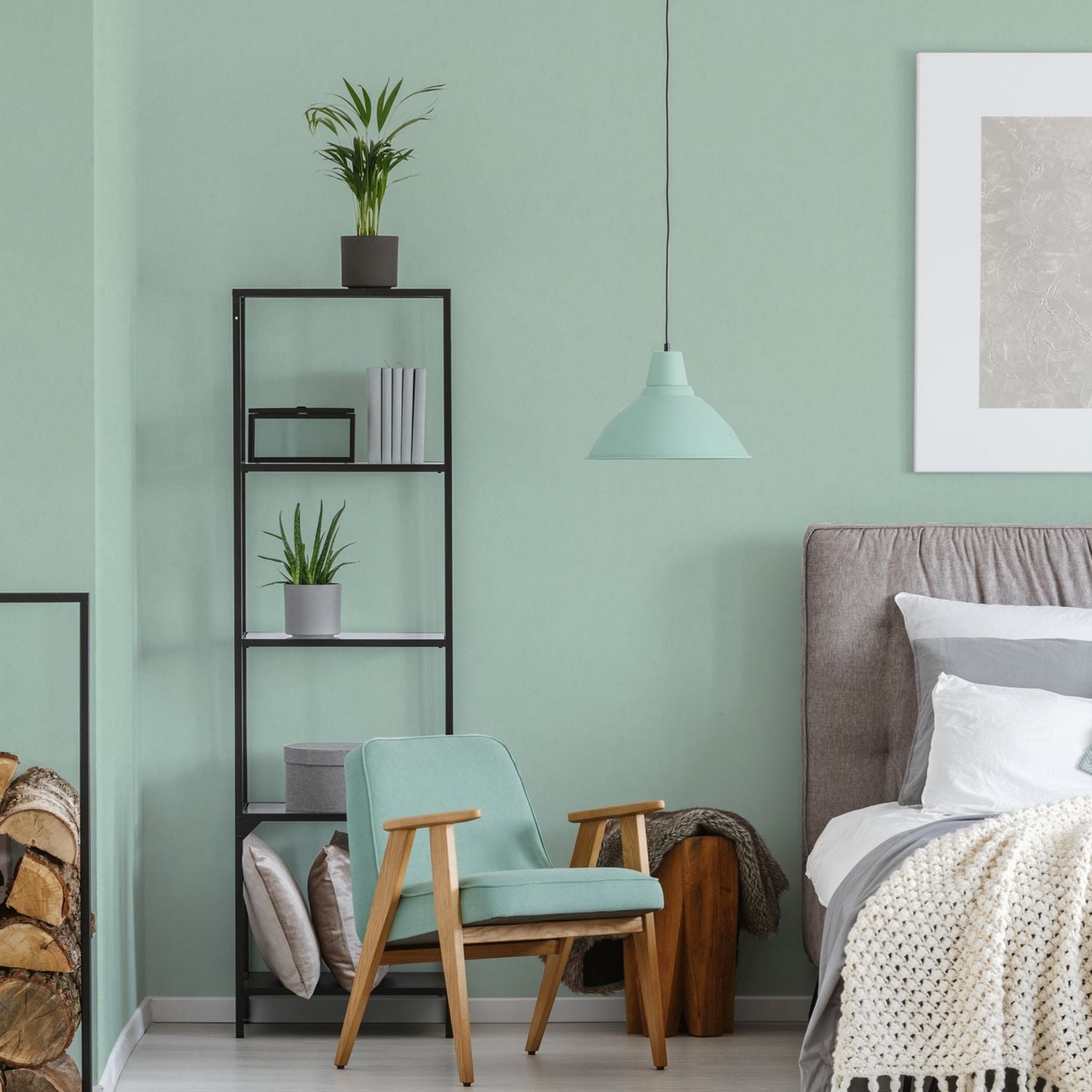 Livingwalls behang effen turquoise – 53 cm x 10.05 m – AS-393306