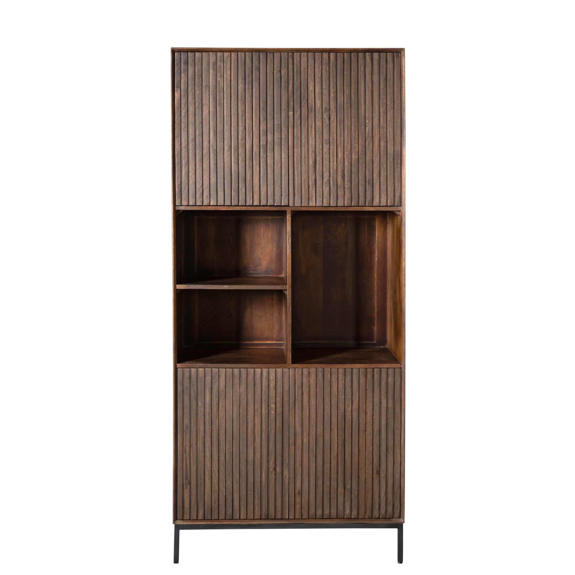 Starfurn vakkenkast Madison – bruin – 45x90x200cm