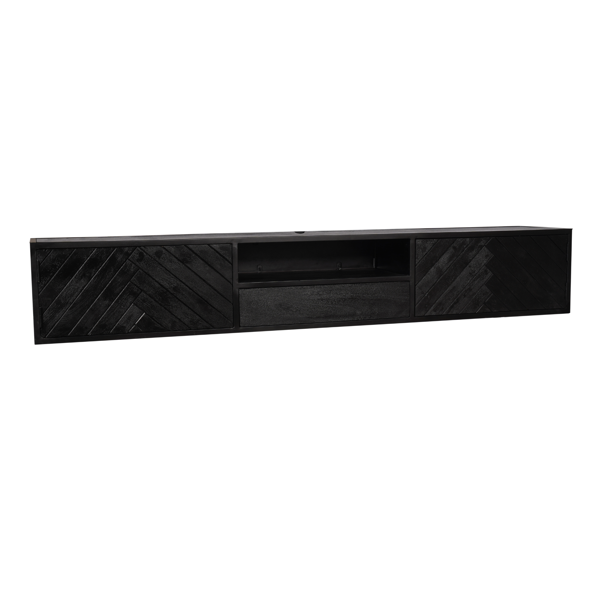 Starfurn tv meubel New York – zwart – 35x240x33cm