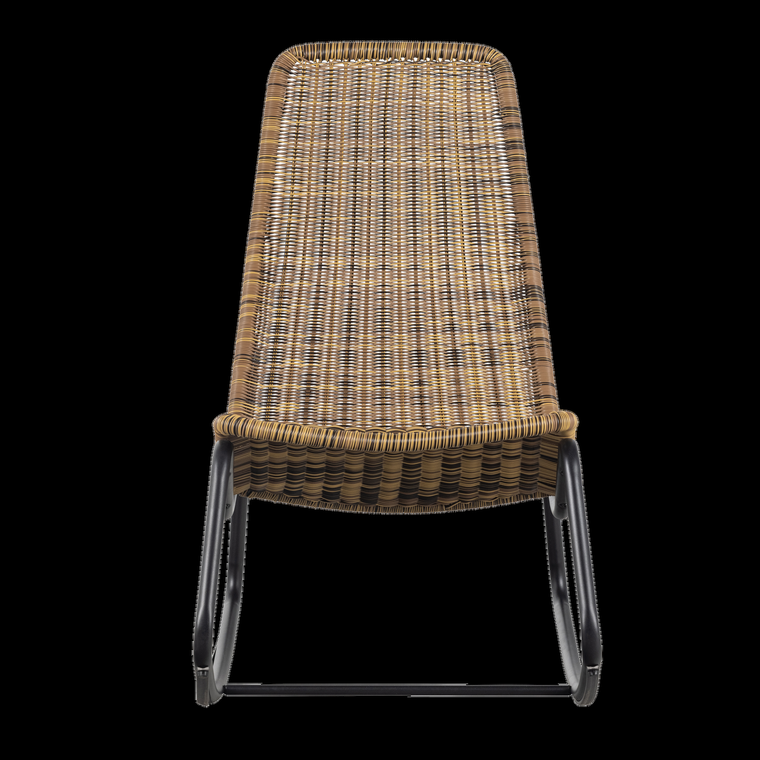 WOOOD schommelstoel tuin Tom – Rattan – Naturel – 97x51x95