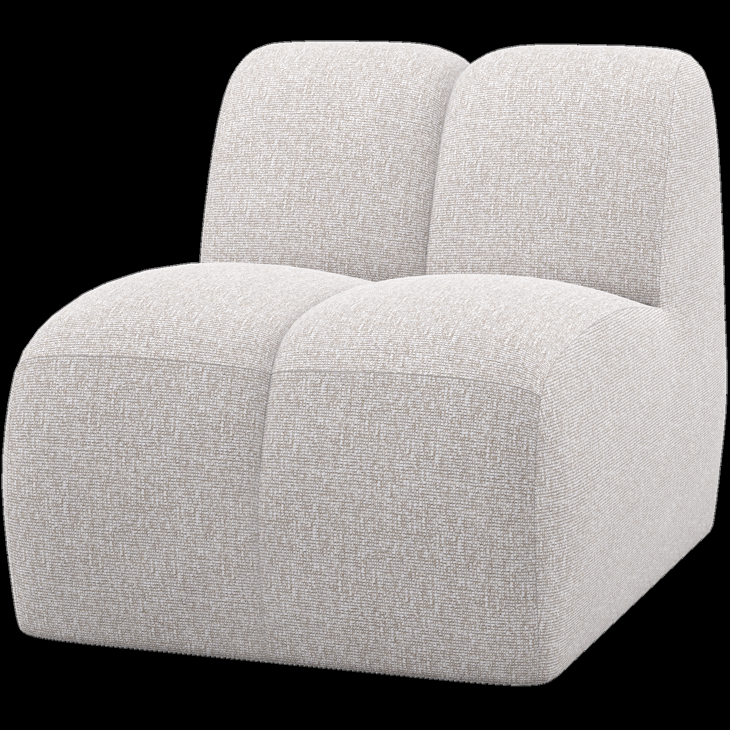 WOOOD 1-zits element Mojo – Bouclé – Ecru Melange – 74x84x97