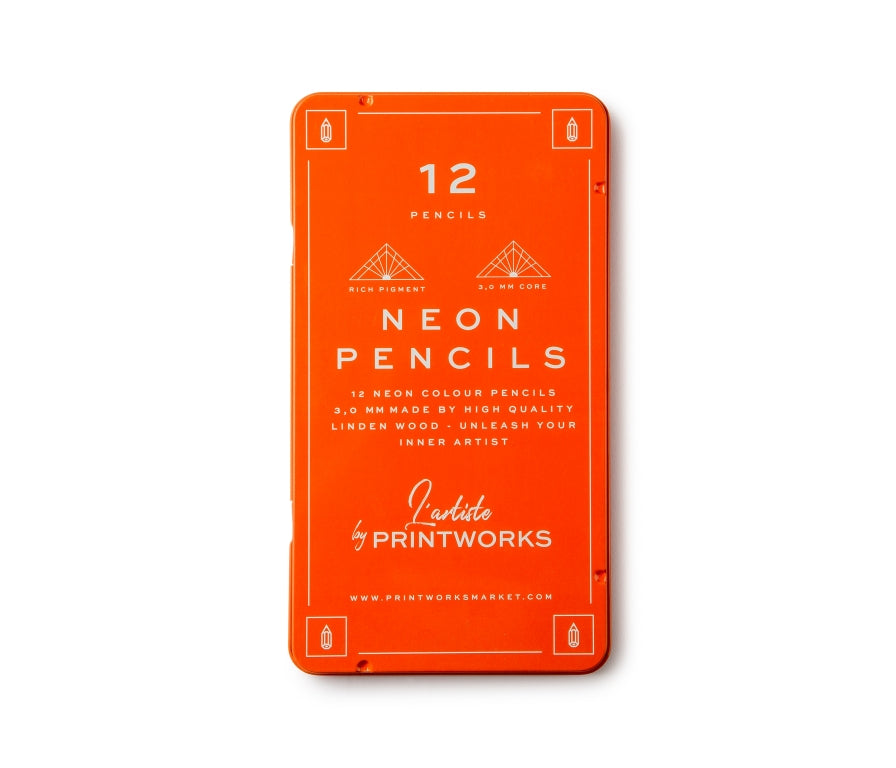 Printworks 12 Kleurpotloden – Neon