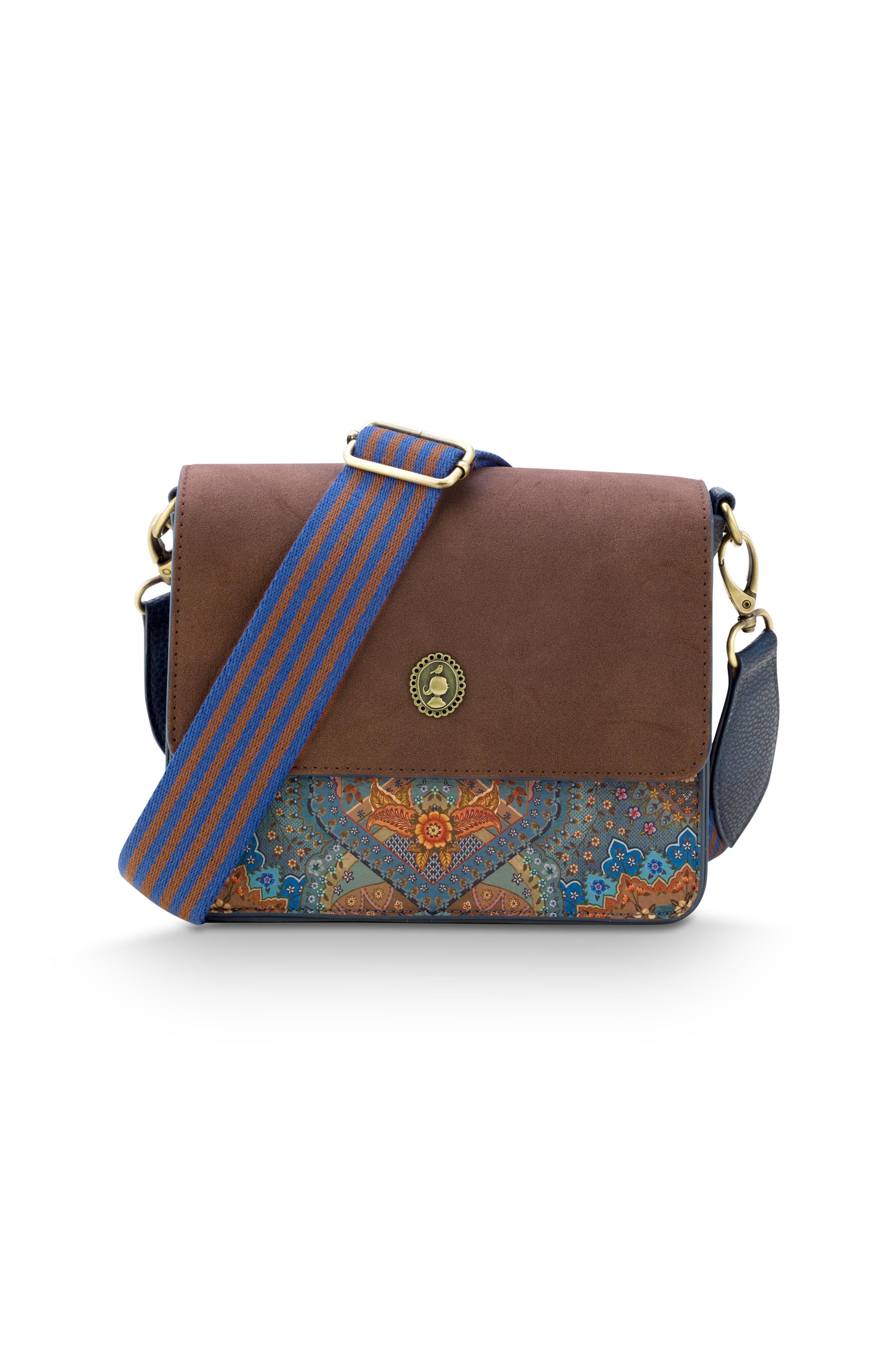 Pip Studio – Fenna Crossbody Tas Dames – Jabali – Blauw – 19x6x16cm