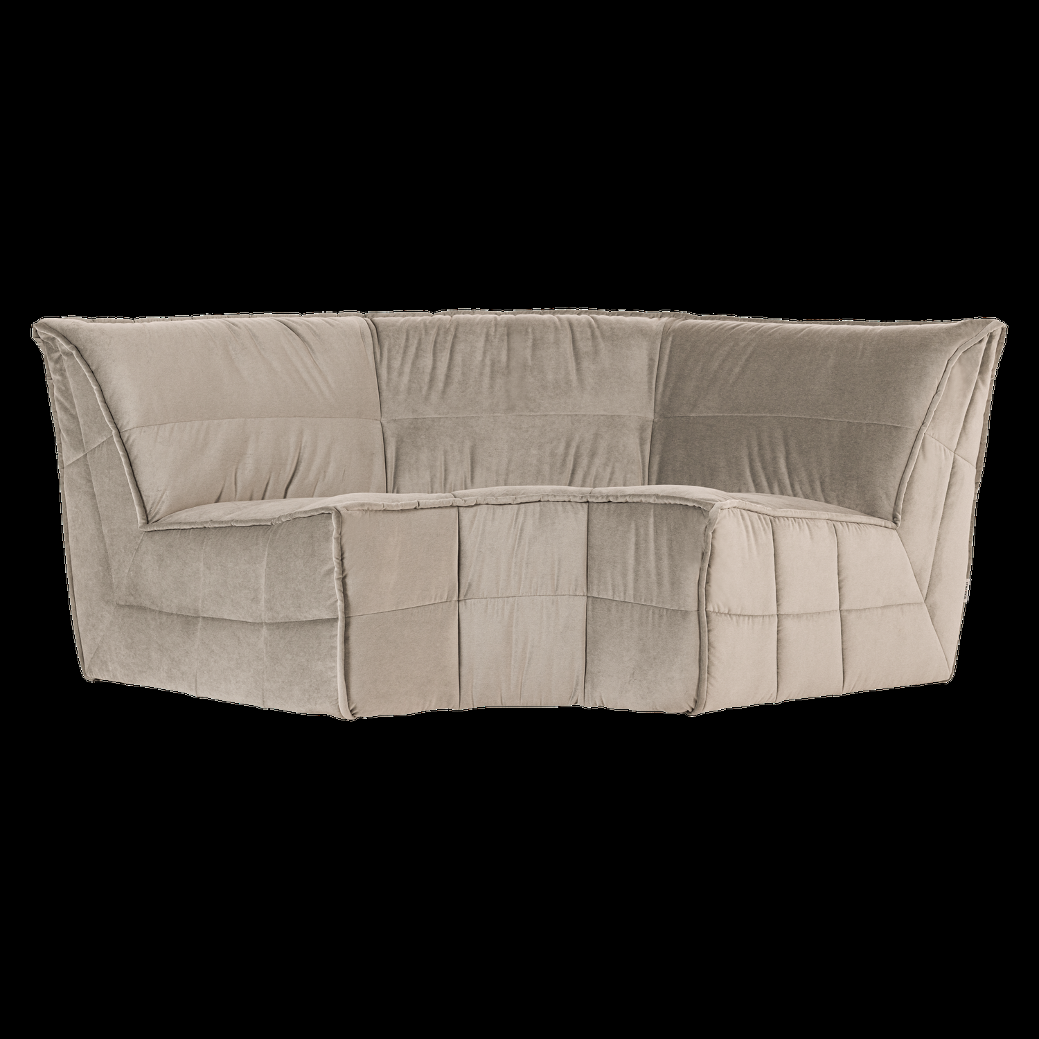 vtwonen hoekelement Cluster – Velvet – Warm Taupe – 81x205x93
