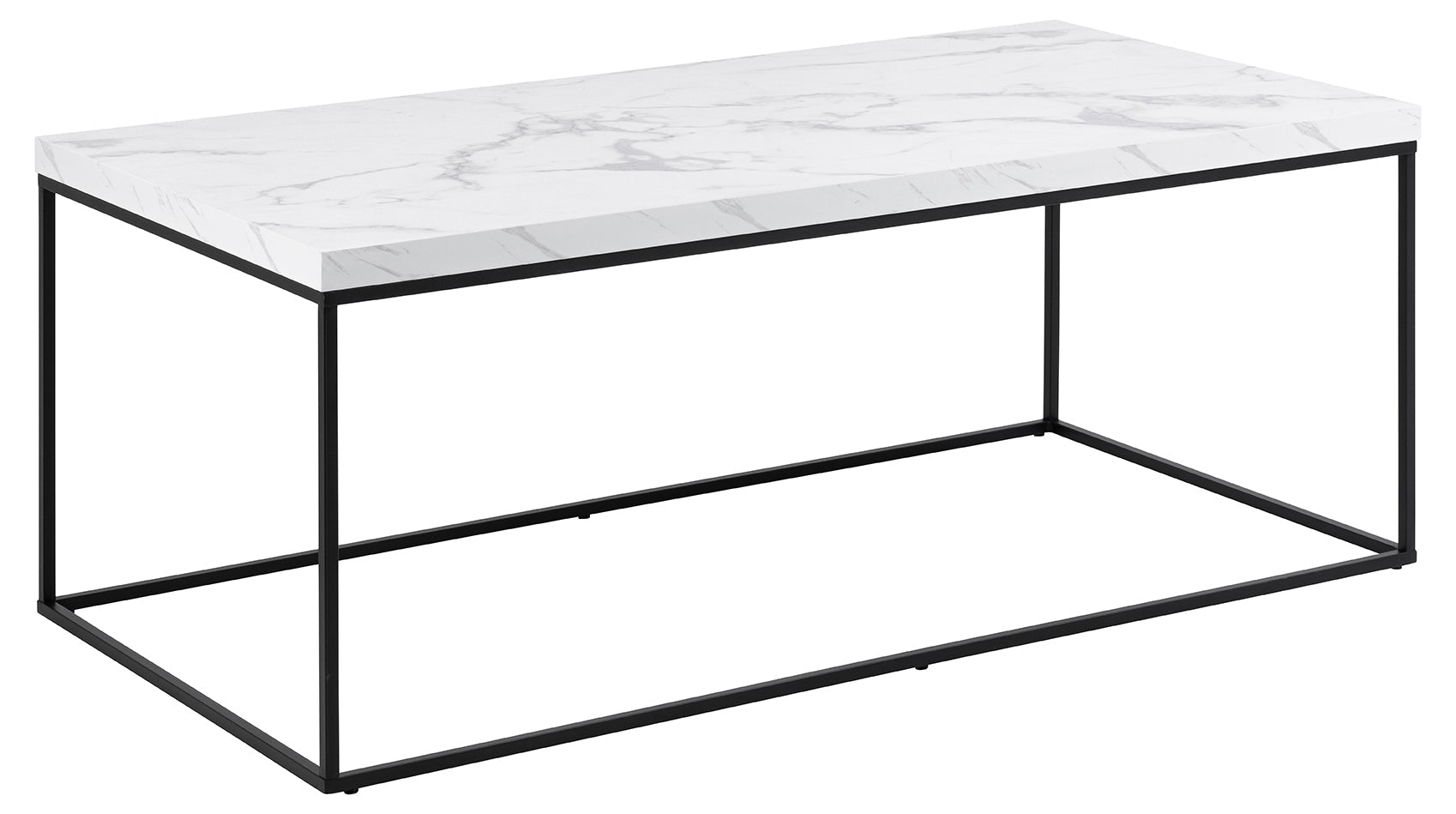 BRAM Salontafel Jolyn – 110 x 55 cm – Wit Marmerlook