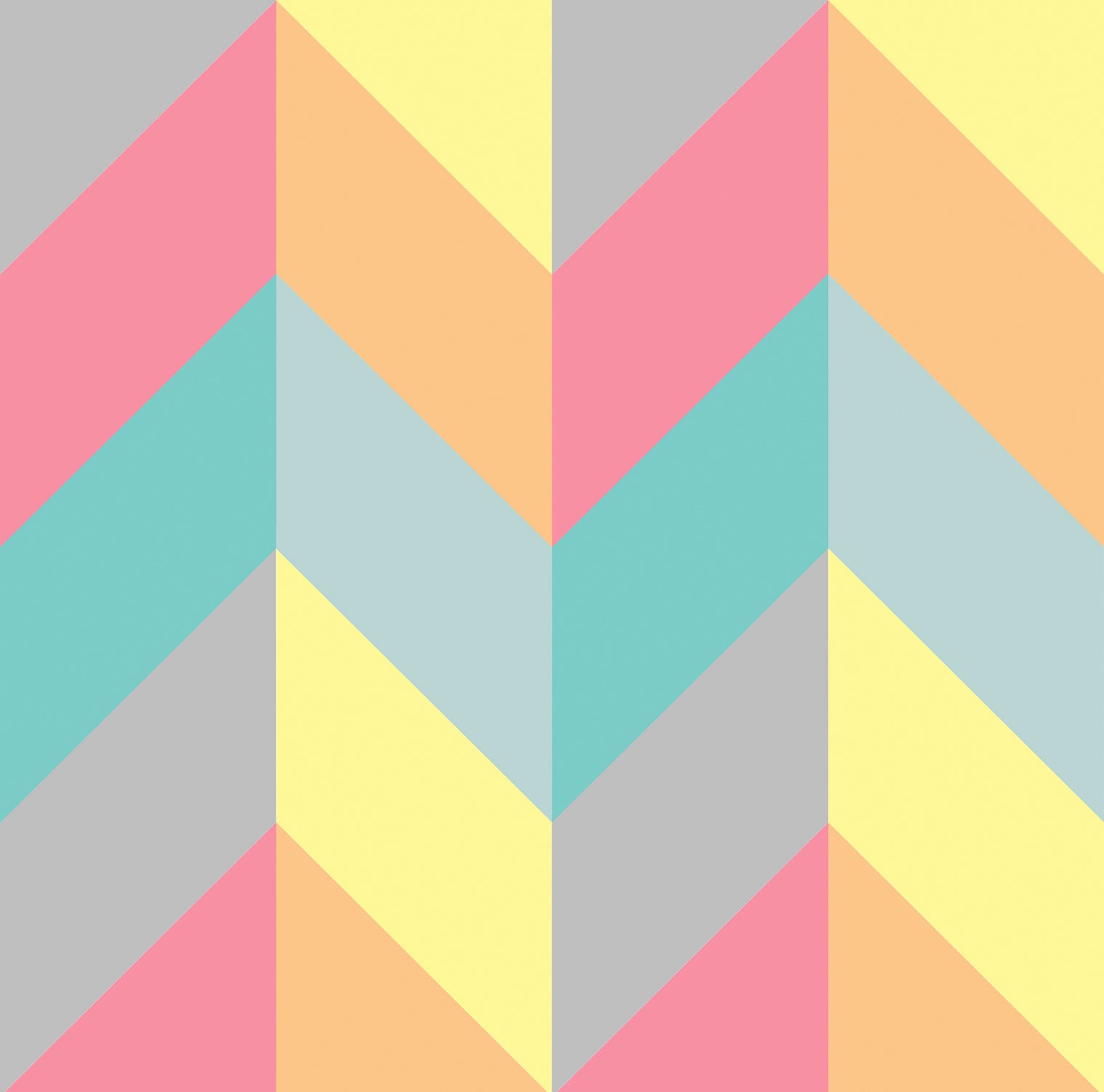 Walls4You behang visgraat-motief multicolor – 53 cm x 10 m – 640114