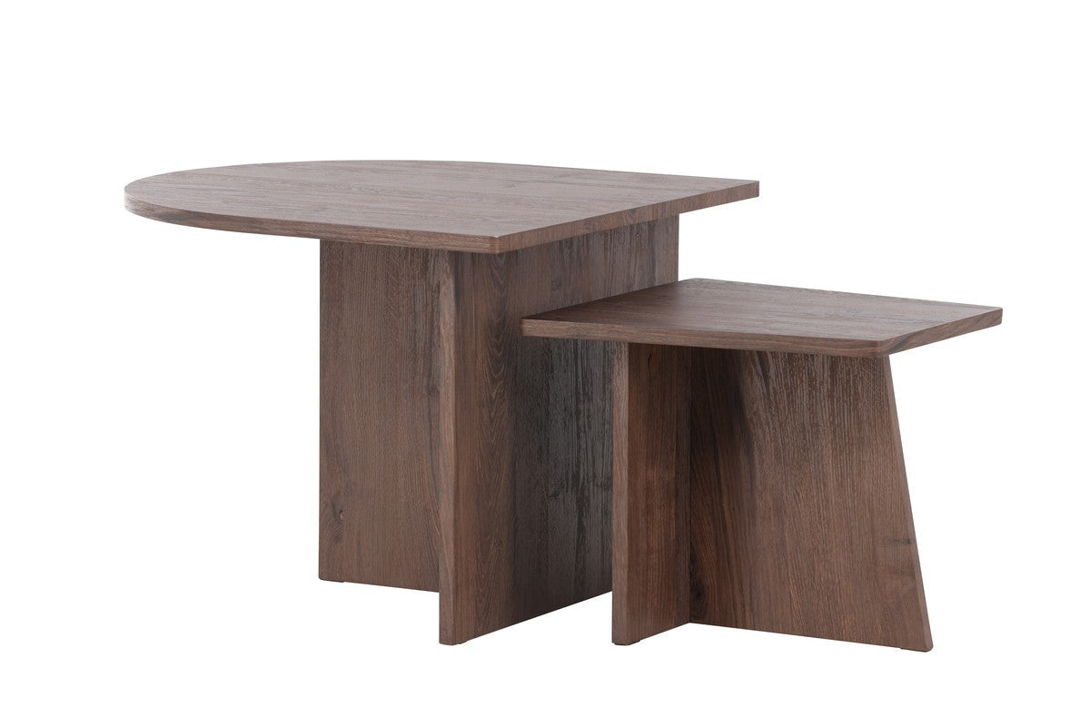 Rebellenclub Salontafel Eves – 60 x 45 cm – Bruin