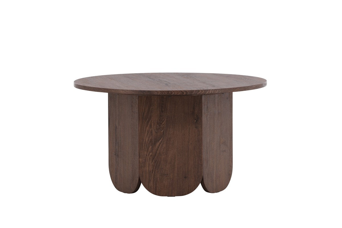 Rebellenclub Salontafel Yune – ø80 cm – Bruin
