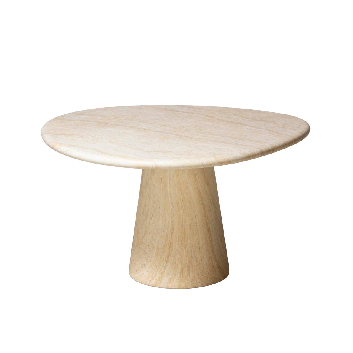 DÉJA Living Tuintafel Vejen – Travertin Eco Composiet – 130x130cm