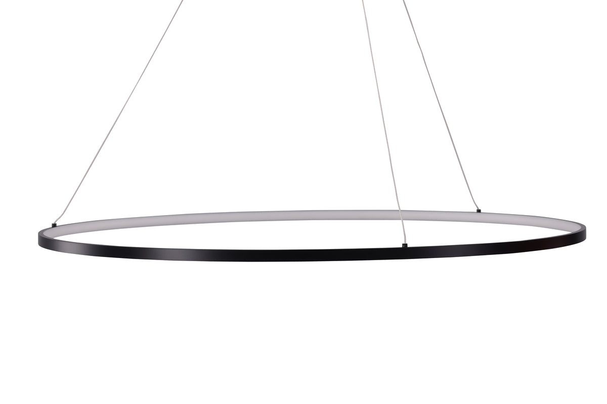 Rebellenclub Hanglamp York – zwart – Ø 100 cm