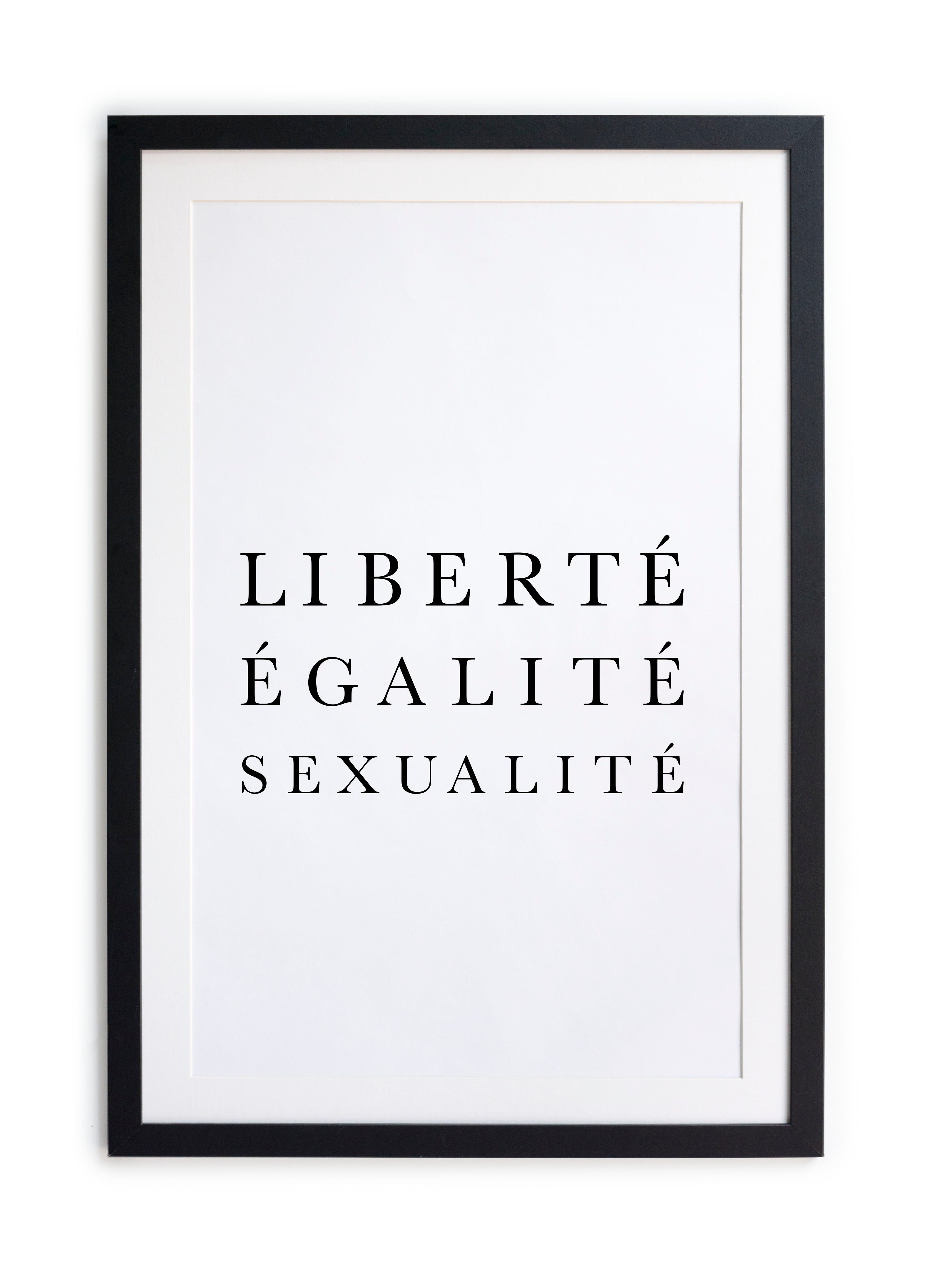 Zwarte lijst met kader 40×30 vrijheid