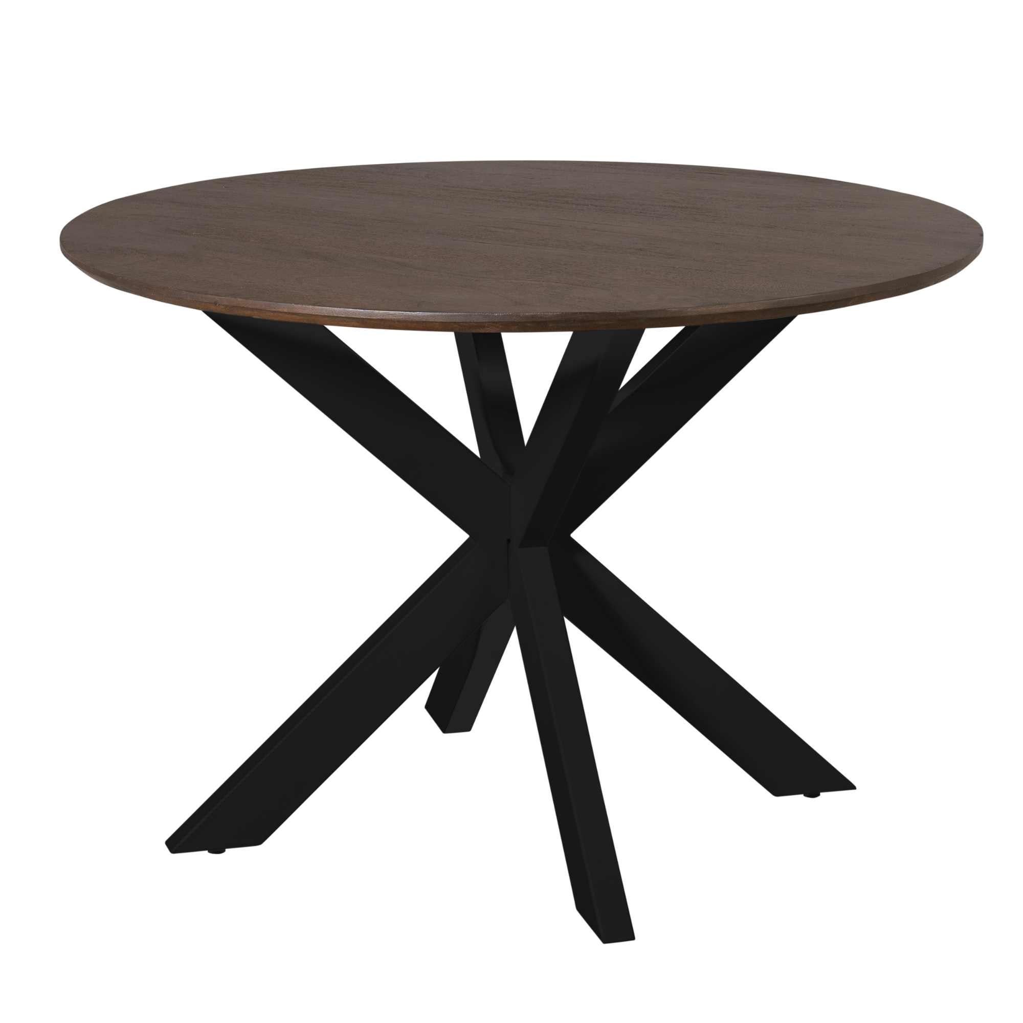 Starfurn eettafel Madison – zwart – 110x110x76cm