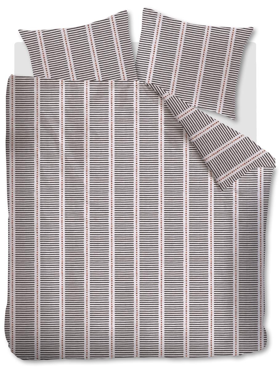 vtwonen Stip and Stripe dekbedovertrek – Lits-jumeaux – 240×200/220 cm