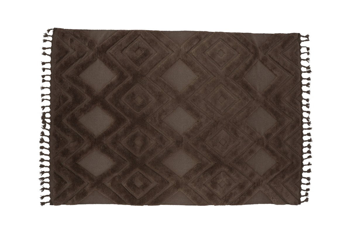 Rebellenclub Vloerkleed Fino – 400 x 300 cm – Bruin
