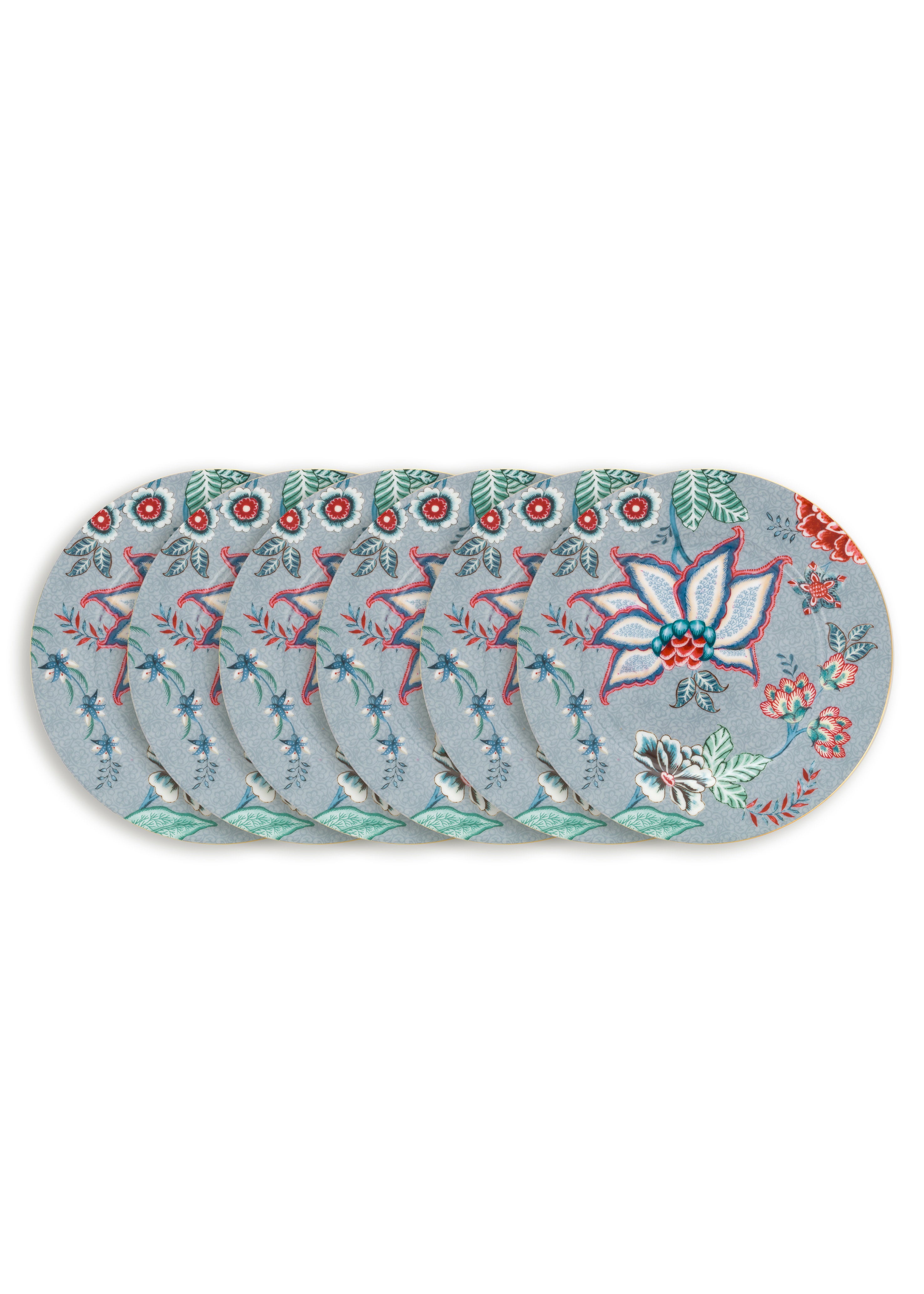 Pip Studio – Flower Festival Borden – Servies set van 6 – 17cm