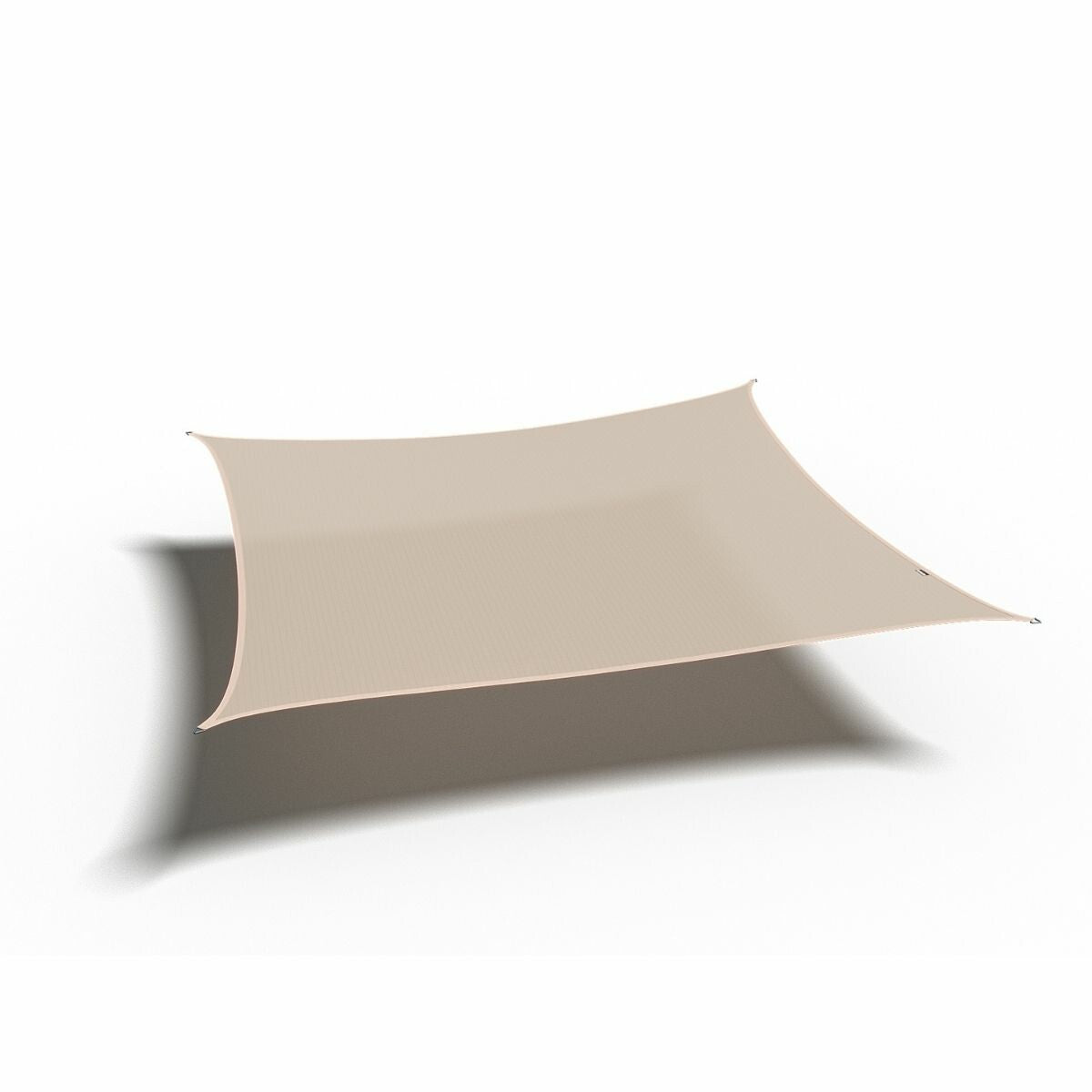 Platinum schaduwdoek Coolfit vierkant gebroken wit 3.6×3.6×3.6×3.6m