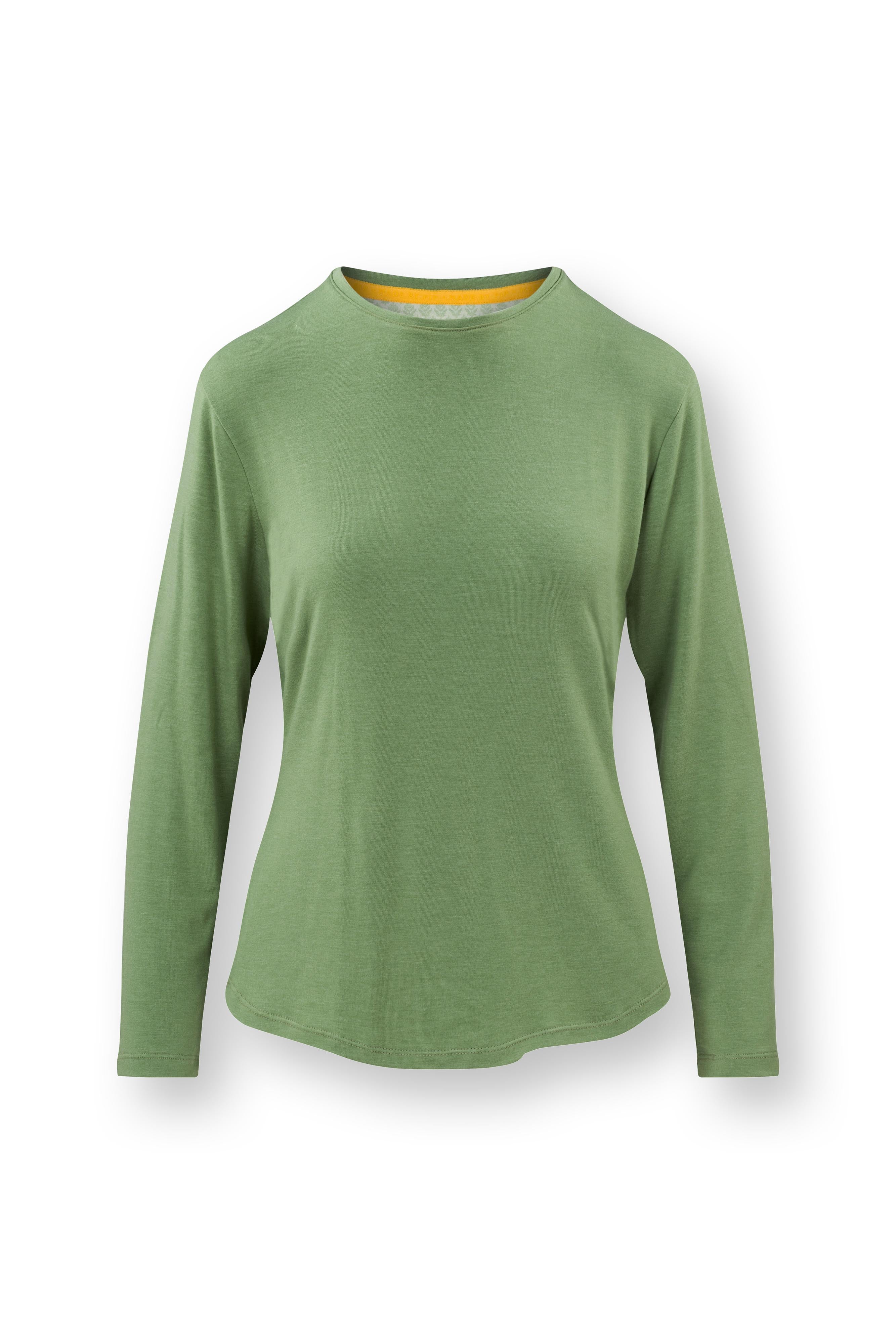 Pip Studio – Tom Pyjama t-shirt – Lange mouw Dames – Melee – Groen – X