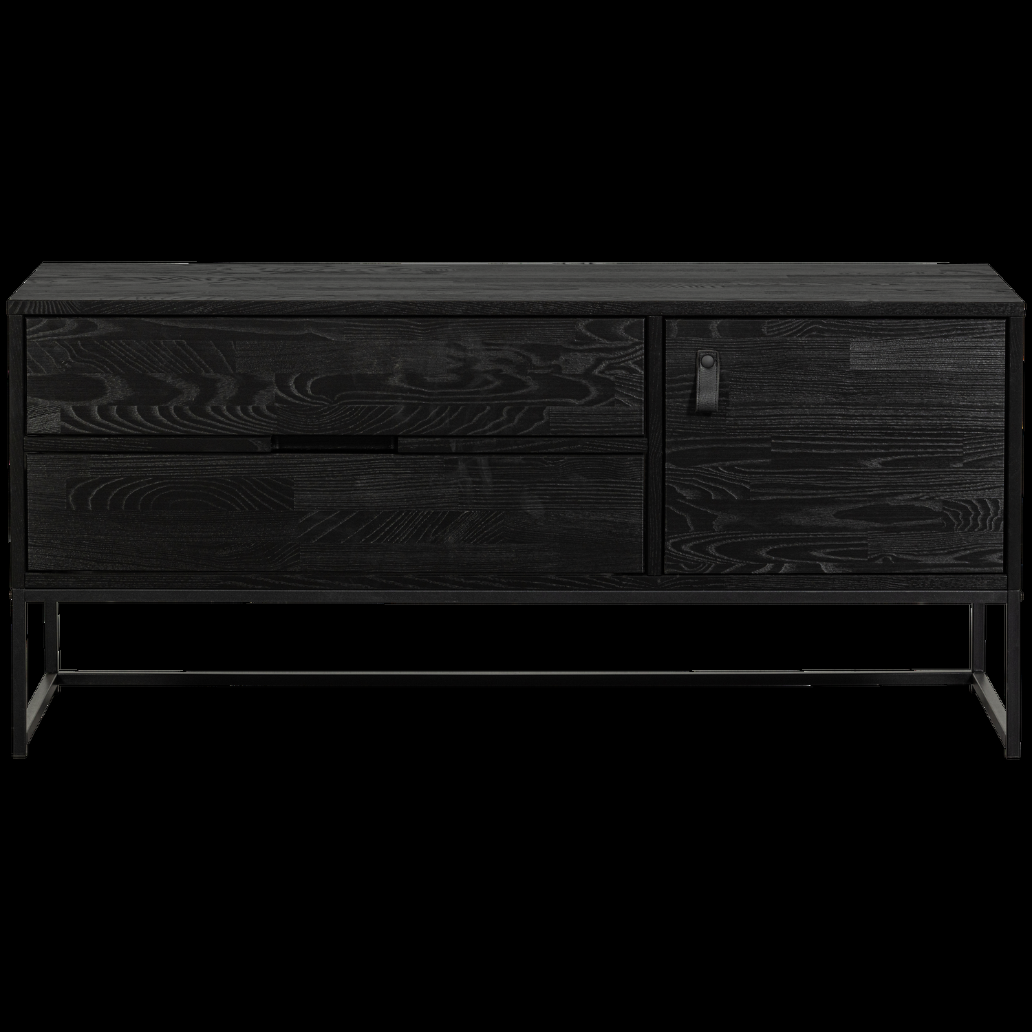 WOOOD tv-meubel Silas – Grenen – Blacknight – 55x120x44
