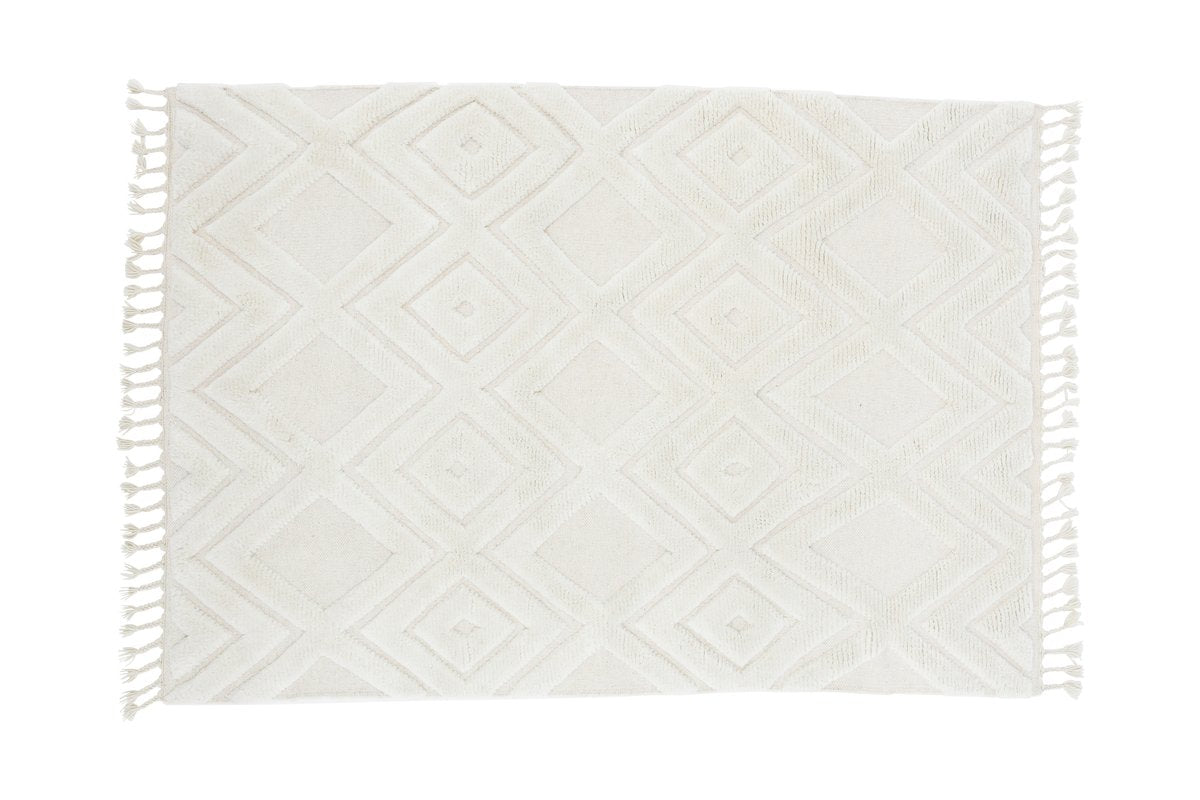 Rebellenclub Vloerkleed Fino – beige – 400 x 300 cm