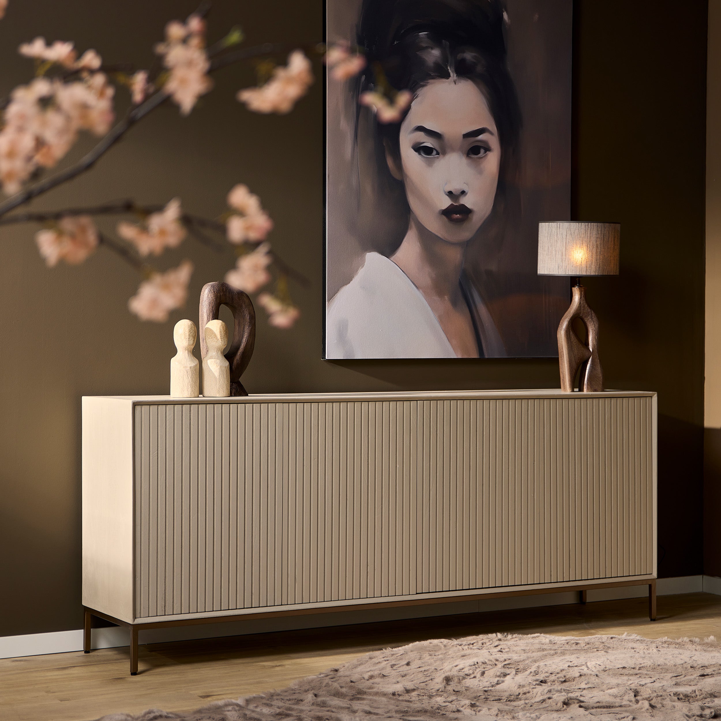 Starfurn dressoir Madison – beige – 45x210x85cm