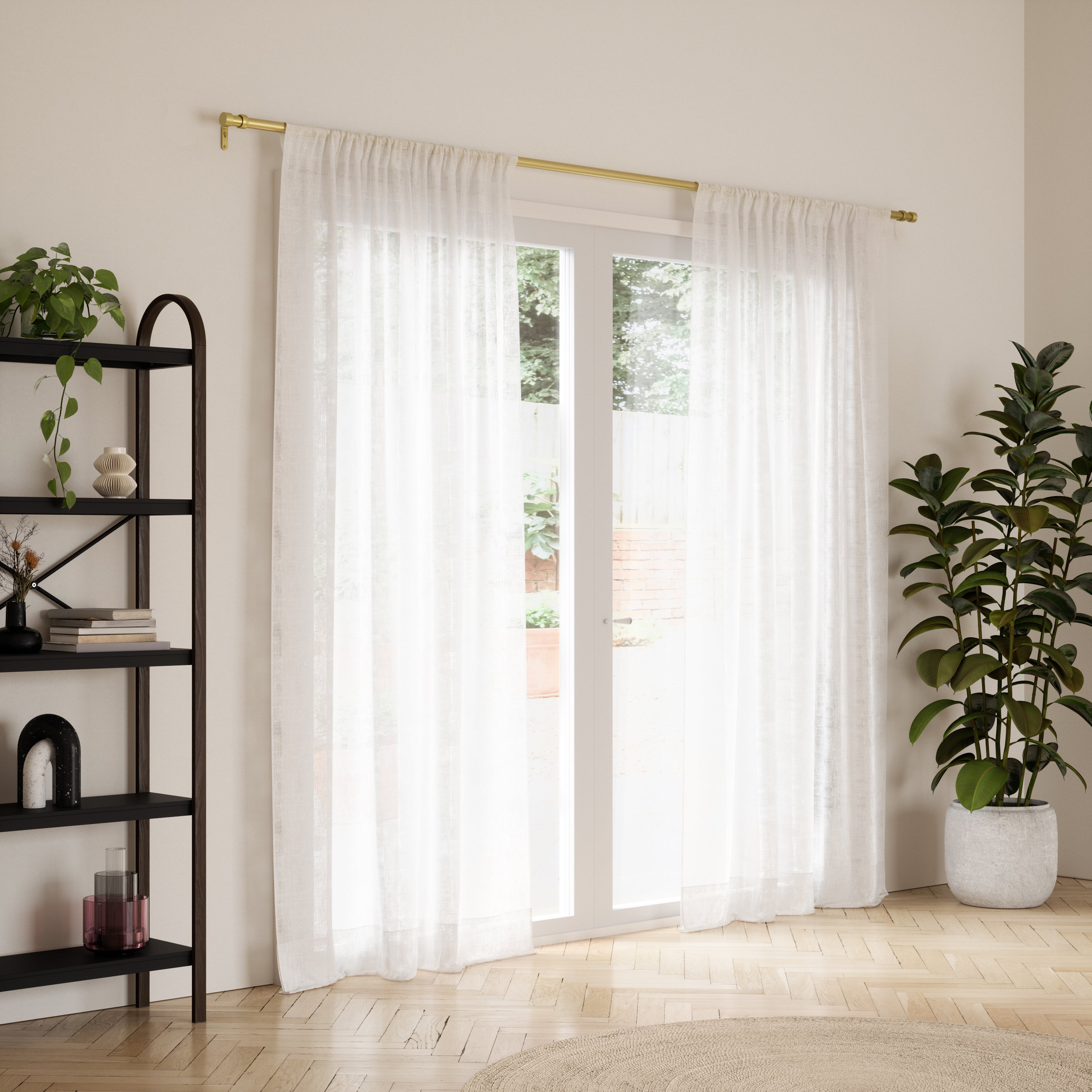 Umbra uitschuifbare gordijnroede Cappa – 309 x 8 x 8 cm – Goud