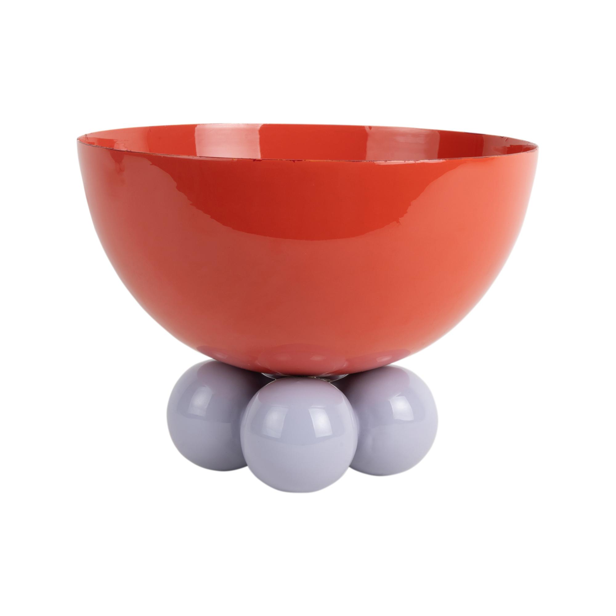 Present Time schaal Double Funky Large – rood – Ø20cm