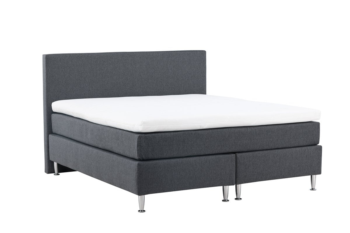 Rebellenclub Bed Kadina – 200 x 180 cm – Donkergrijs