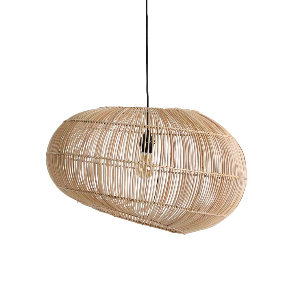 Raw materials hanglamp Luna – naturel – 62x62x37 cm