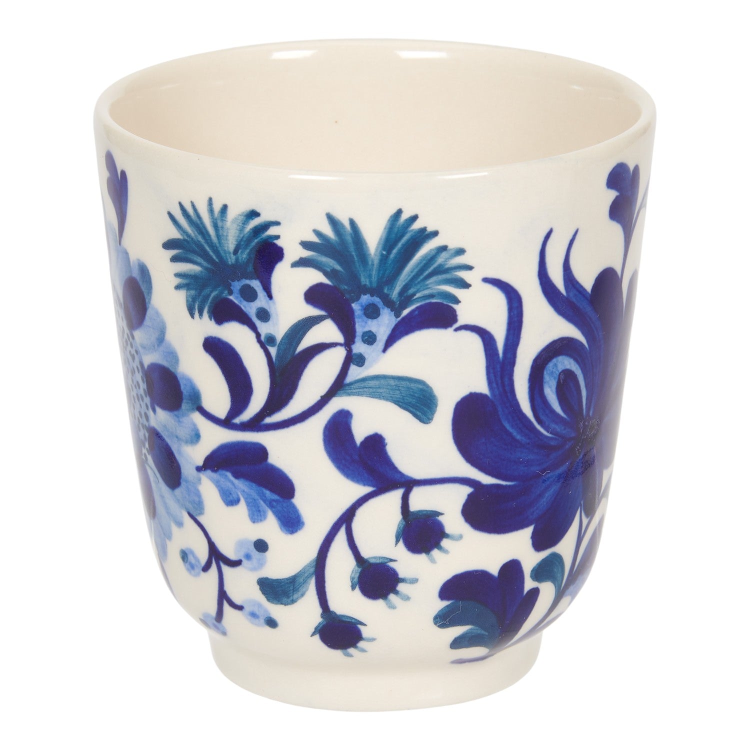 Return to Sender Mok 300 ml Bed of Flowers Blue – handgeschilderd