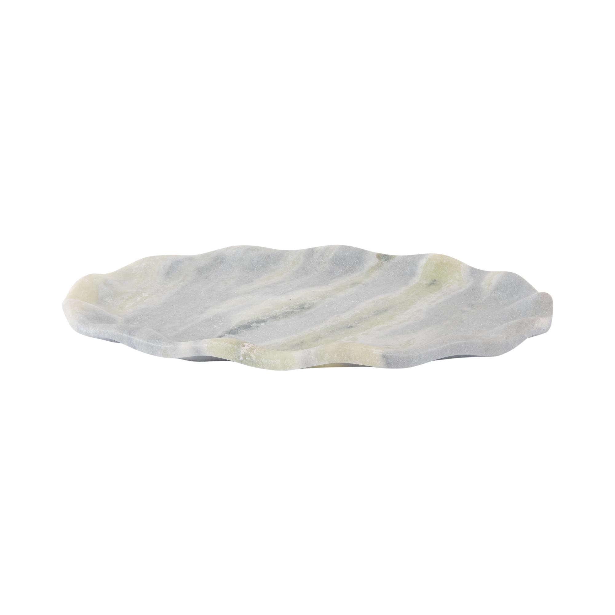 Present Time dienblad Waved Oval Medium – Himalaya groen – groen – 31x