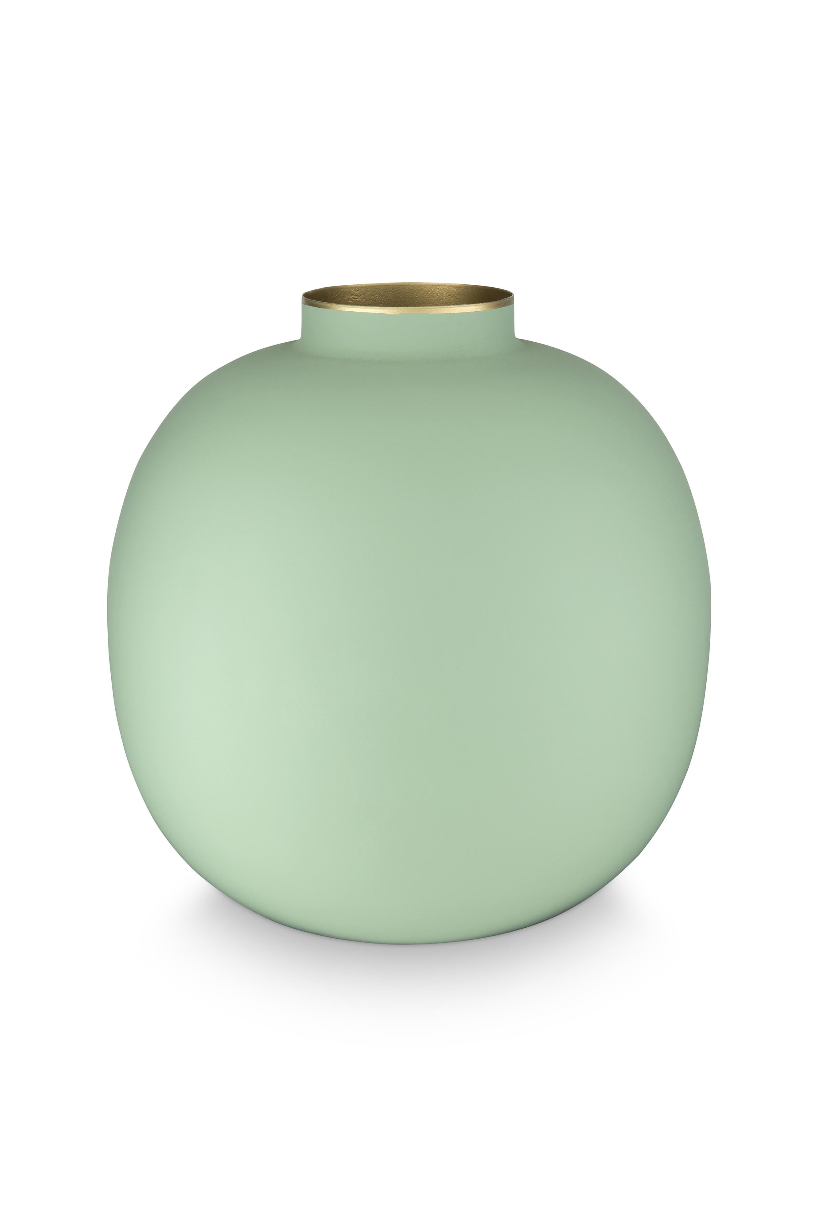Pip Studio – Bloemenvaas – Groen – Metaal – 23cm