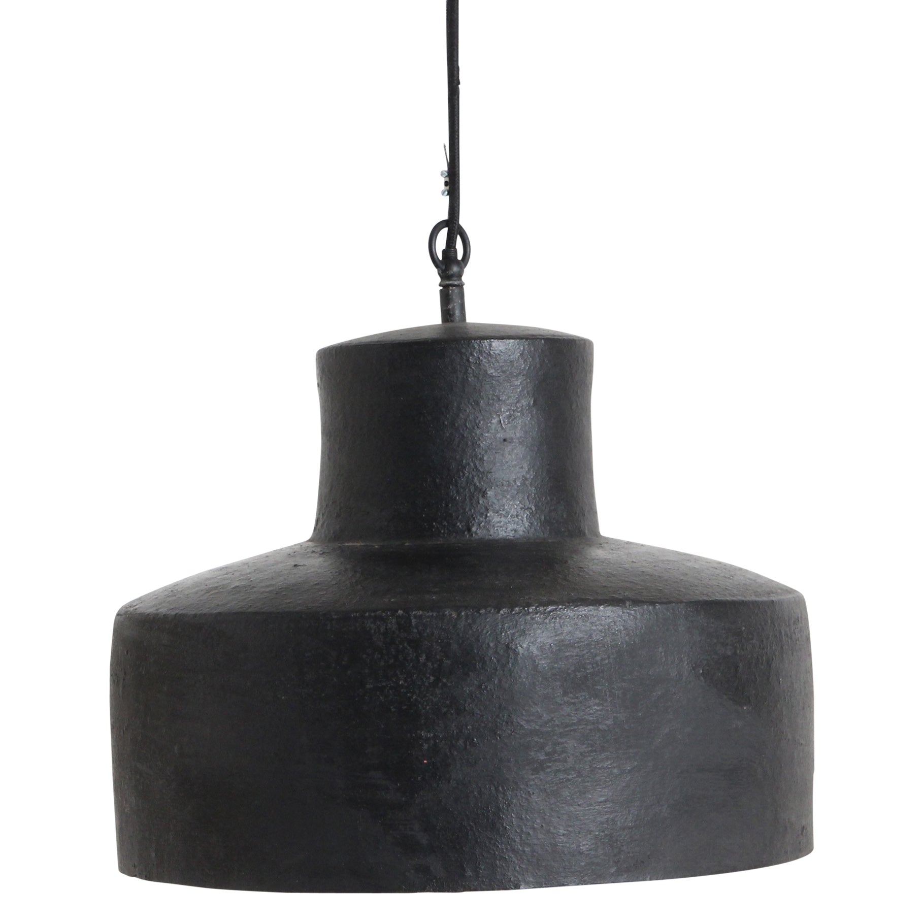 Raw materials hanglamp Terra Salad Bowl – zwart – 38x38x35 cm