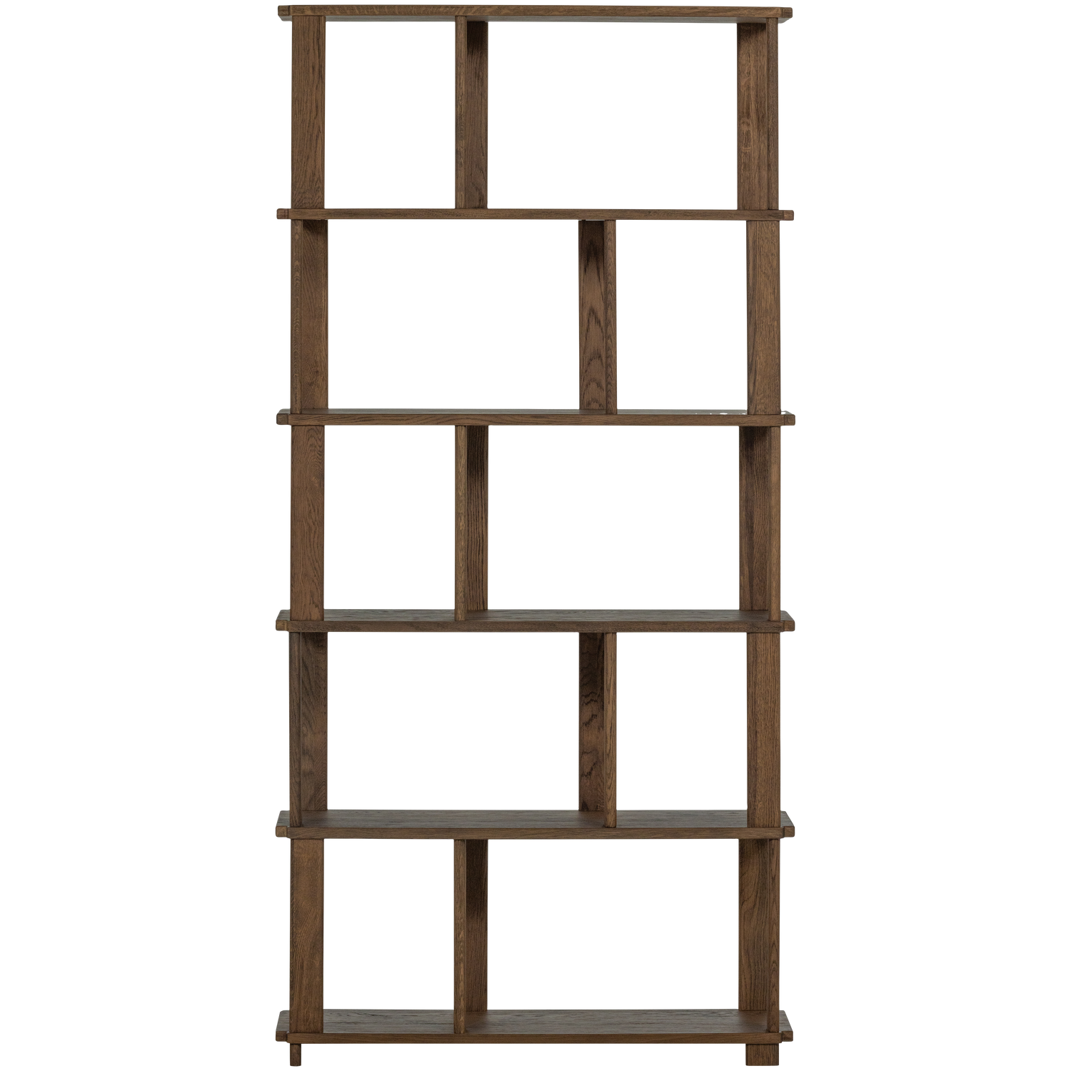 WOOOD boekenkast Riss – Eikenhout – Naturel – 186x90x30