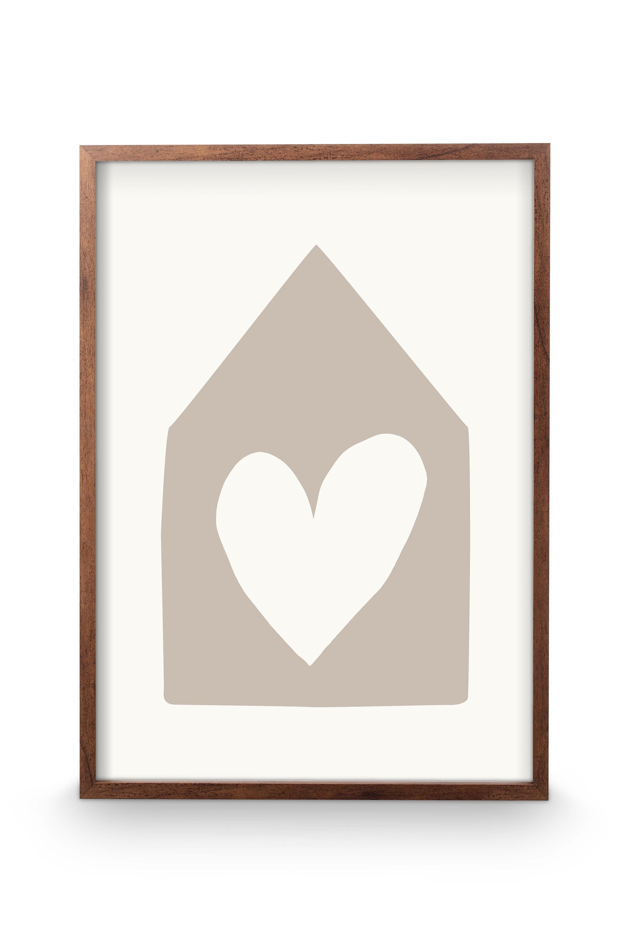 vtwonen fotolijst – hangend – bruin – hout – 51x71x3cm