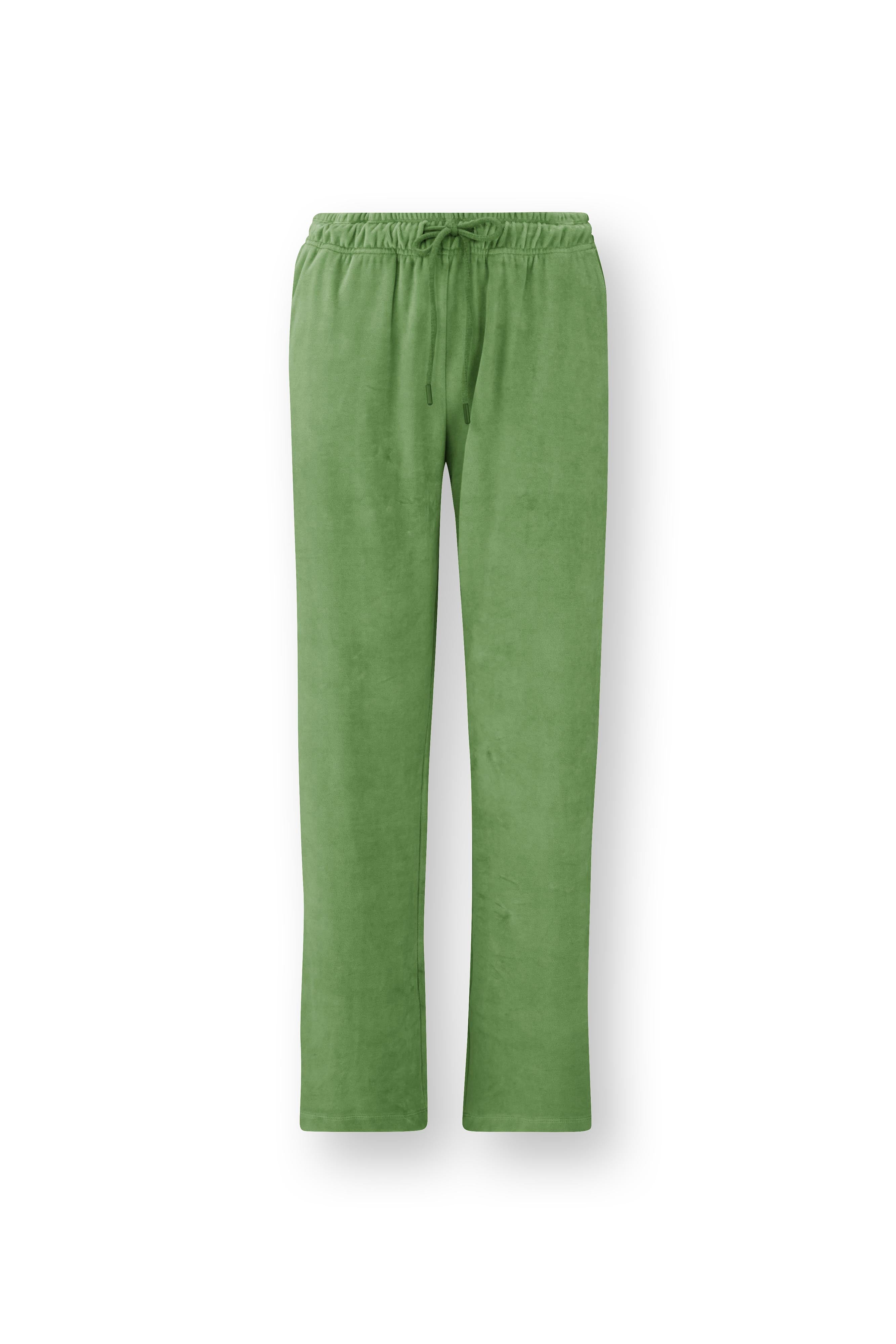 Pip Studio – Britta Pyjama Broek Dames – Velvet – Groen – XS