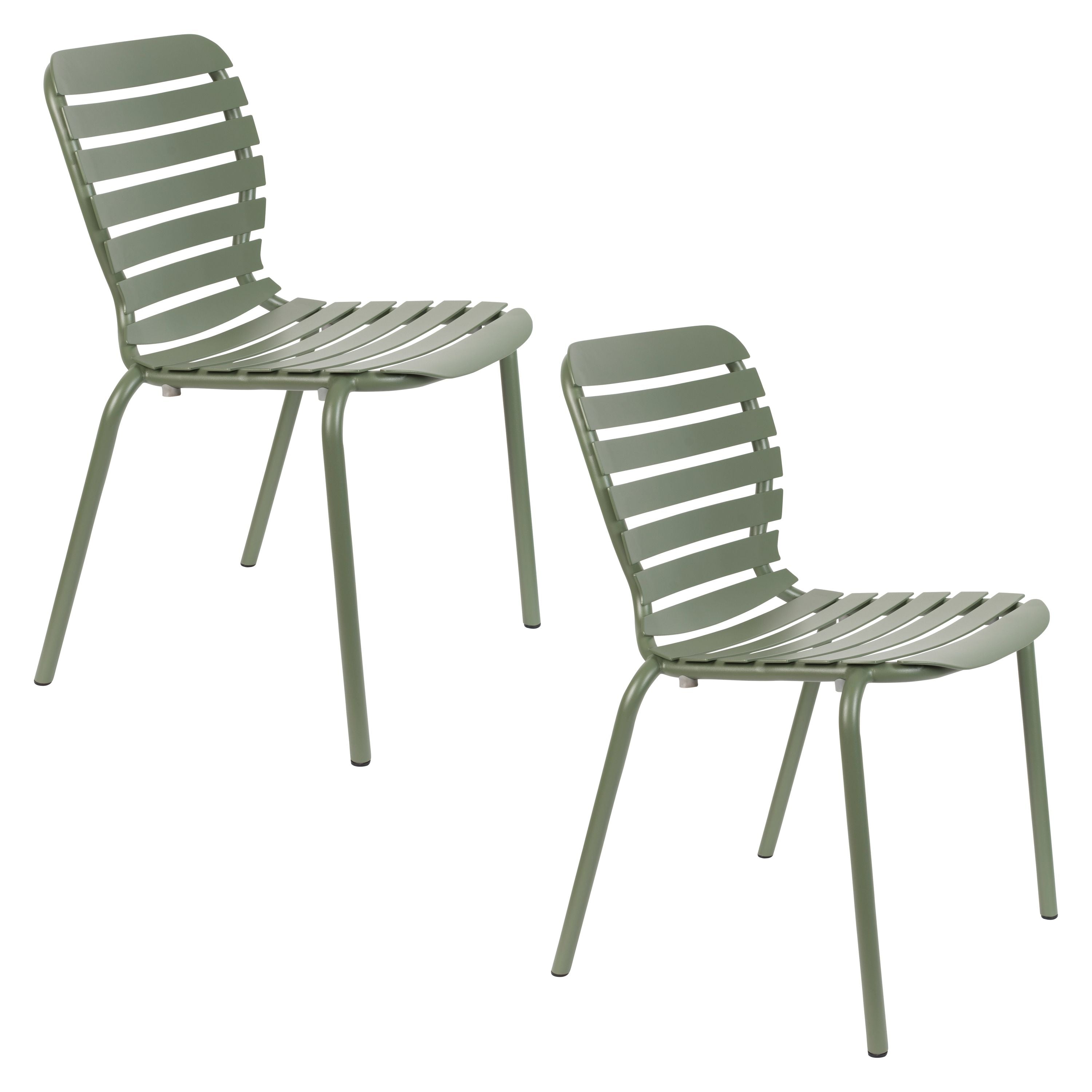 Zuiver Vondel Tuinstoel Groen – Set van 2