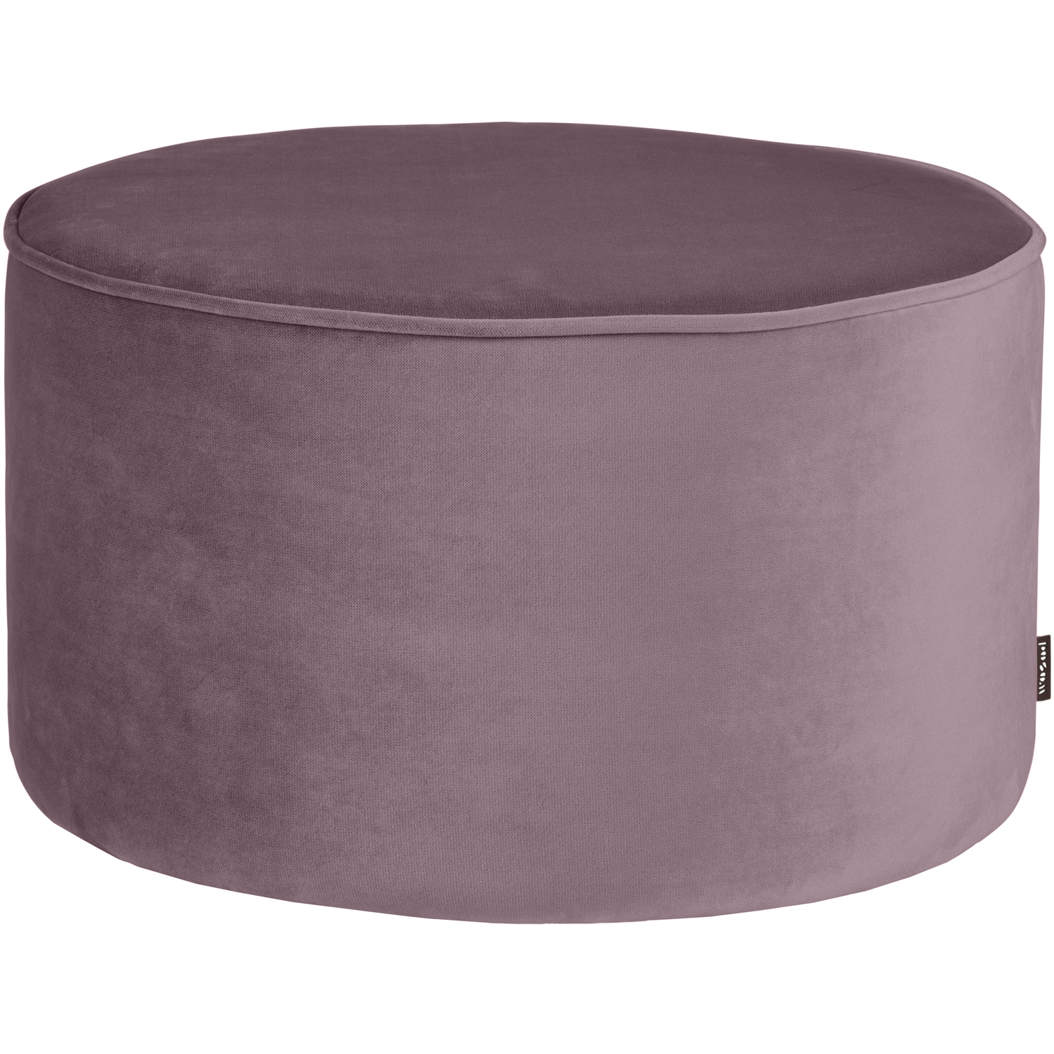 WOOOD poef laag Sara – Velvet – Lila – 36xØ60cm