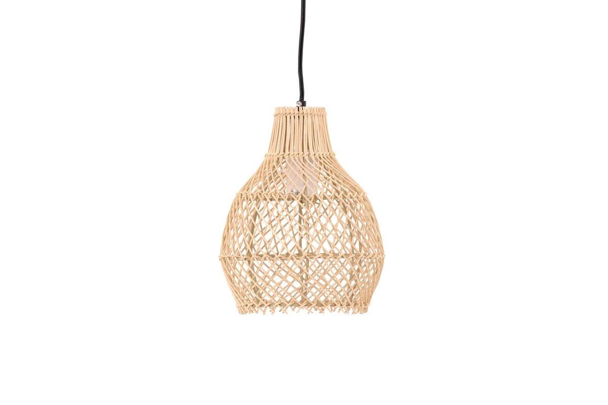 Rebellenclub Hanglamp Glen Naturel – rattan – Ø 20 cm
