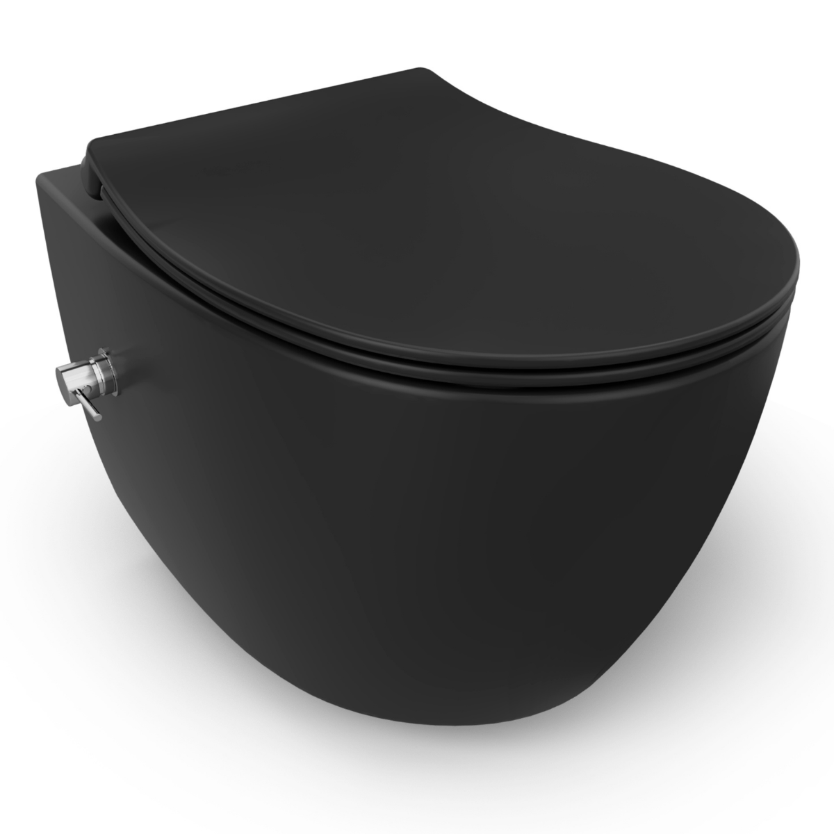 Isvea Wc Toilet Badkamer Hangend Bidet Zwart Inclusief Softclose Toile