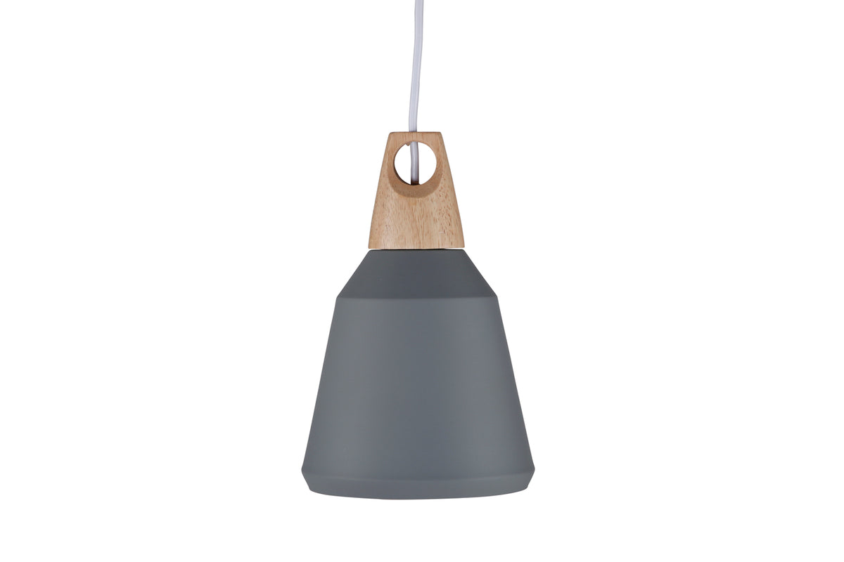 Rebellenclub Hanglamp Lion – grijs – Ø 16 cm