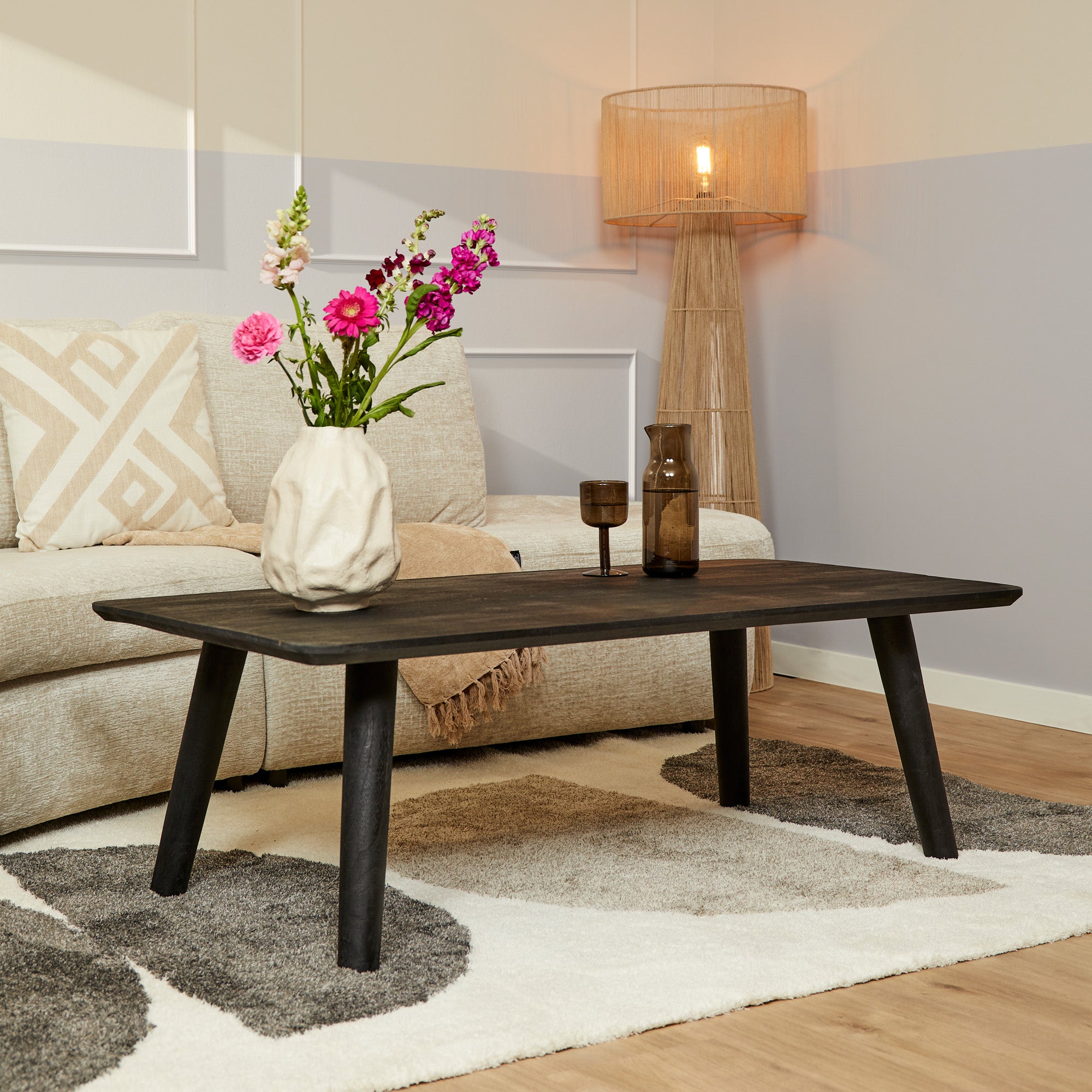 Starfurn salontafel Omaha – zwart – 70x130x180cm