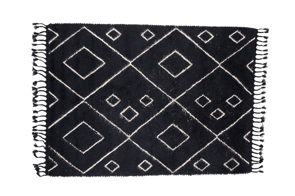Rebellenclub Vloerkleed Rossel – zwart – 350 x 250 cm