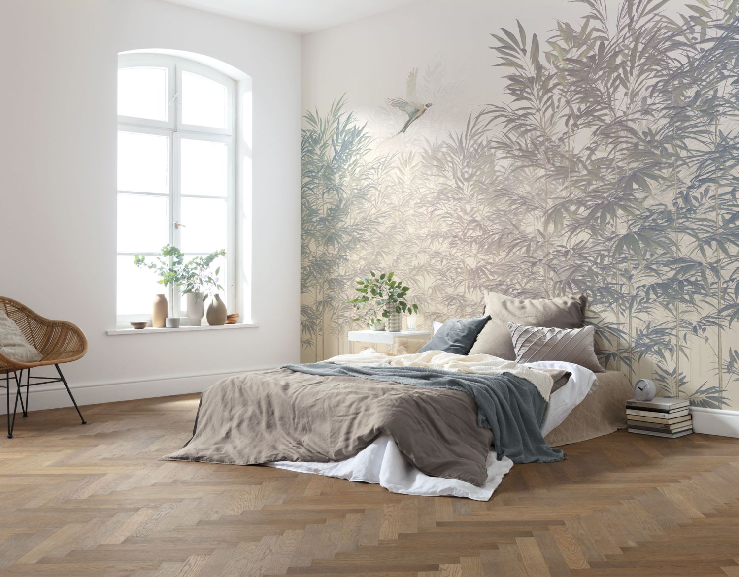 Komar fotobehang bamboe beige – 300 x 250 cm – 611205