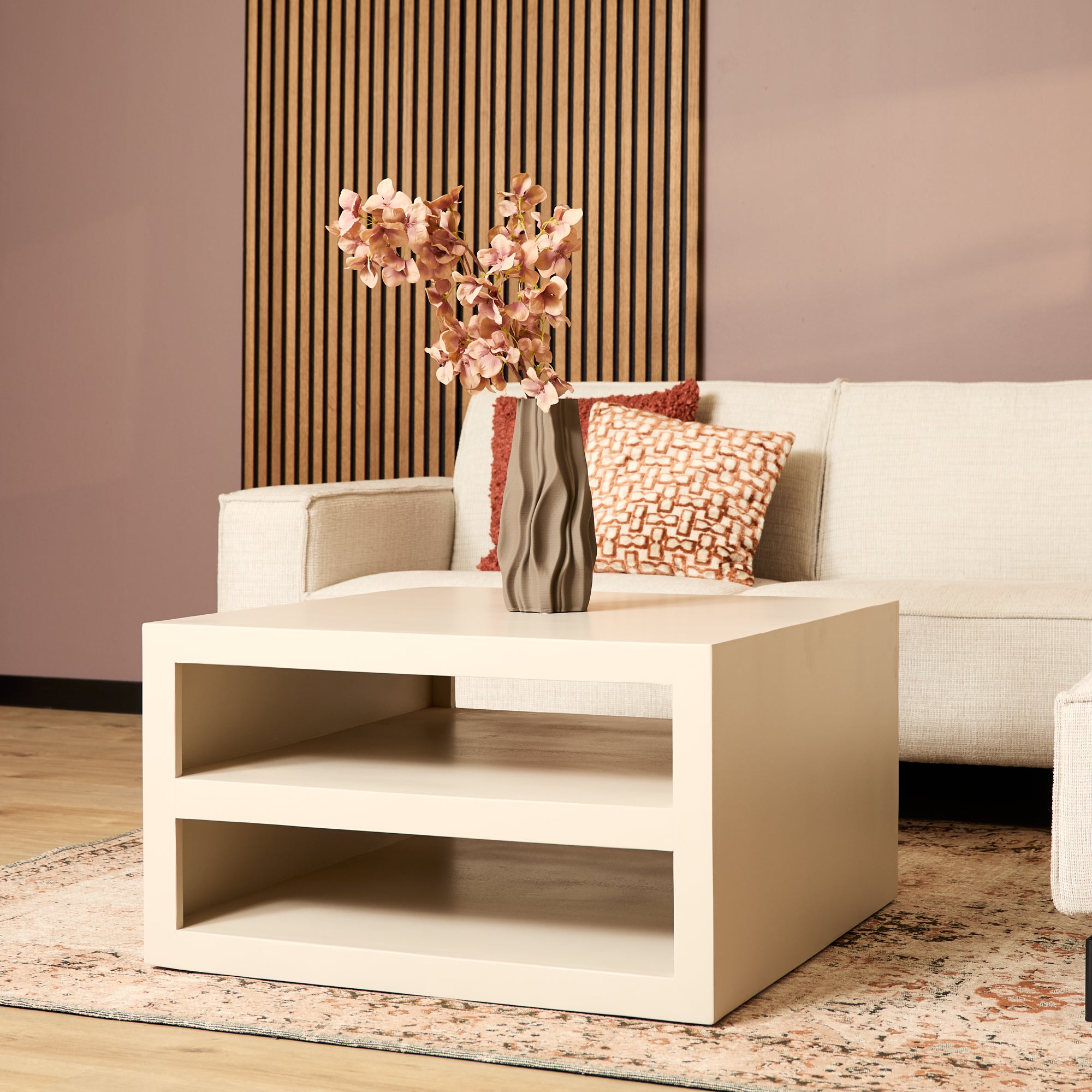 Starfurn salontafel Brussel – beige – 80x80x40cm