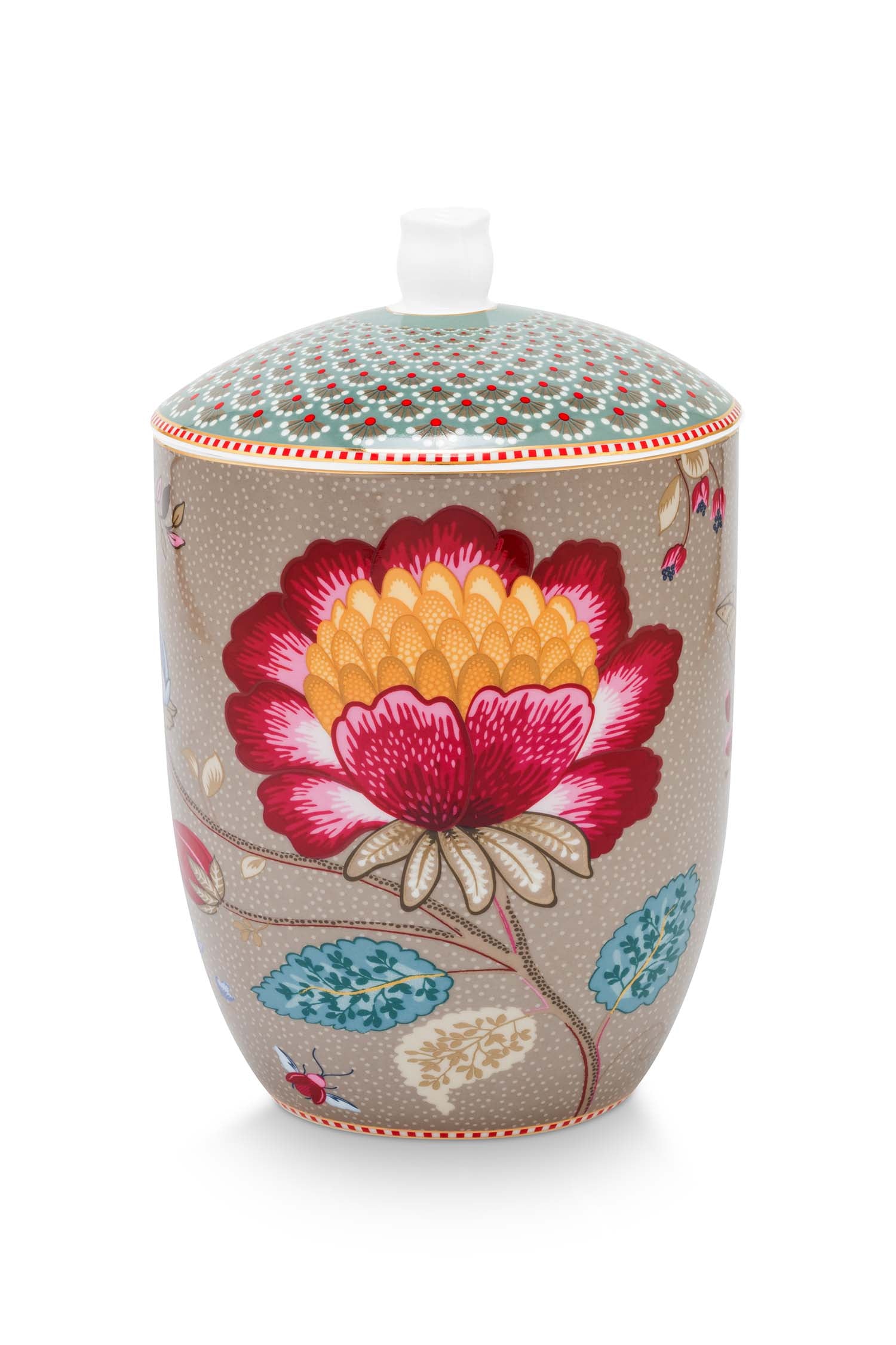 Pip Studio Voorraadpot – Blooming Tales – Khaki – 14cm