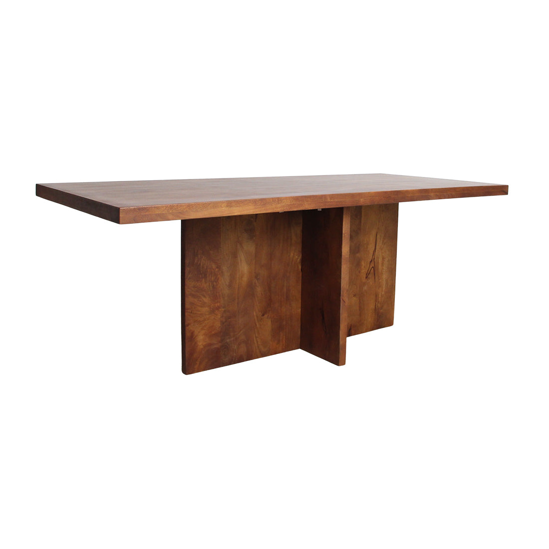Raw materials eettafel Bullnose Greek cross – bruin – 180 cm