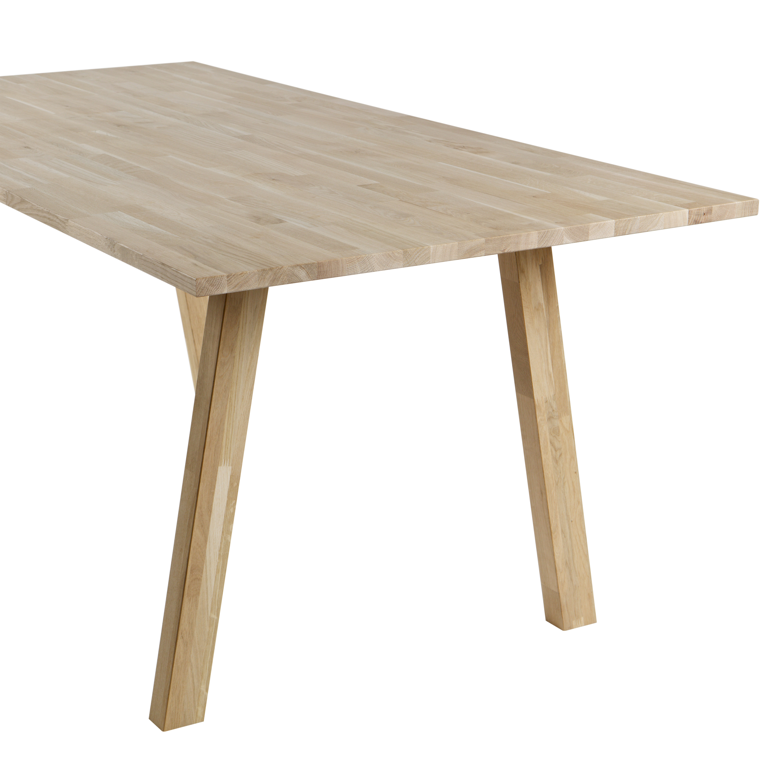 WOOOD tafelblad incl. a-poot Tablo – Onbehandeld – Eiken – 74,4x180x90