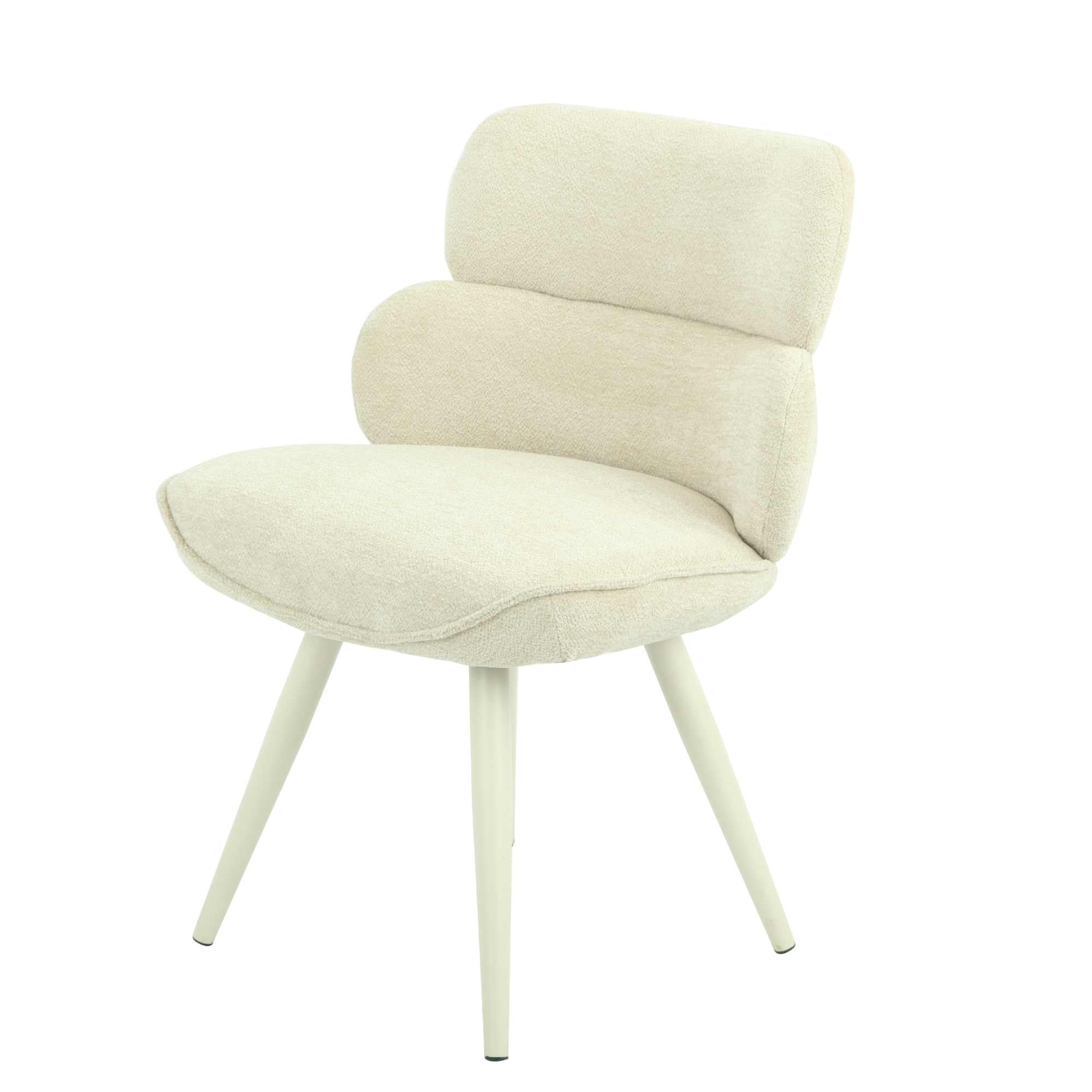 Starfurn eetkamerstoel Abby – beige – 58,5x57x80cm