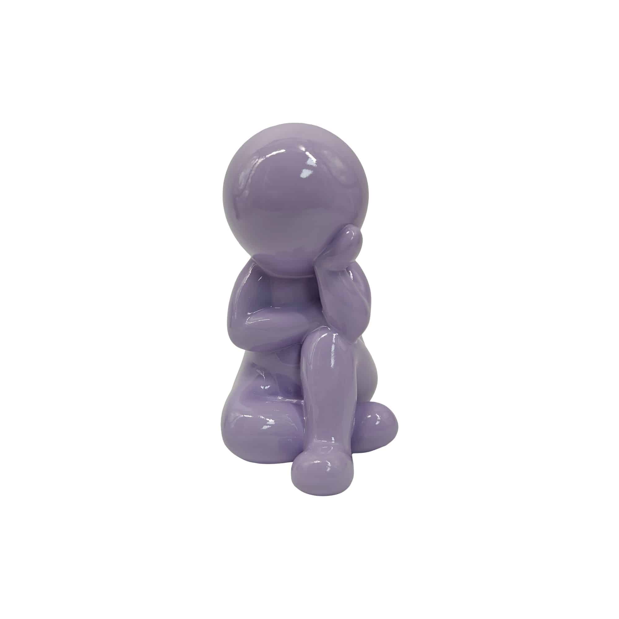 Present Time ornament Amigo Dreaming Medium – paars – 14.8×11.2x20cm