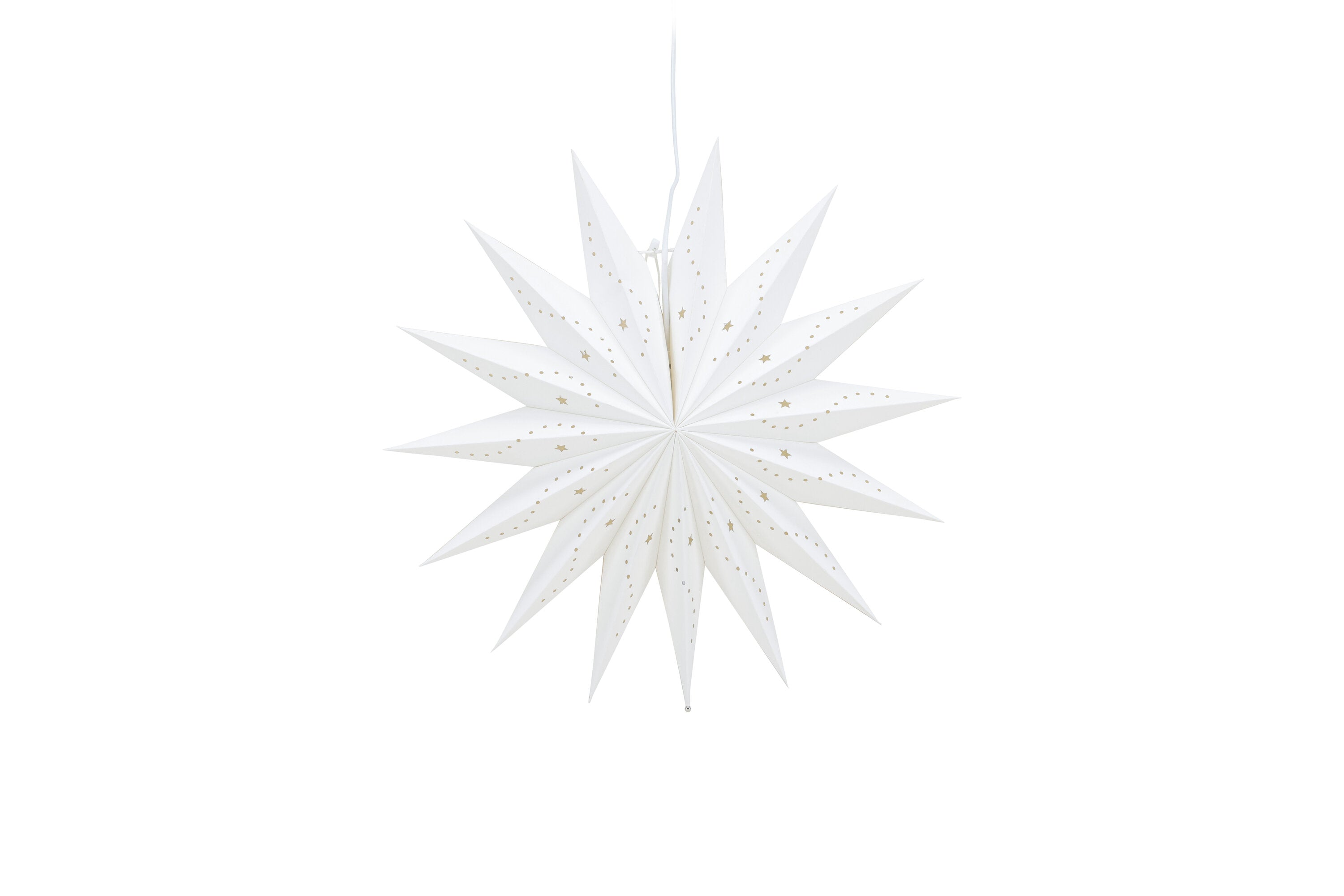 Rebellenclub Hanglamp Waya – wit – Ø 51 cm